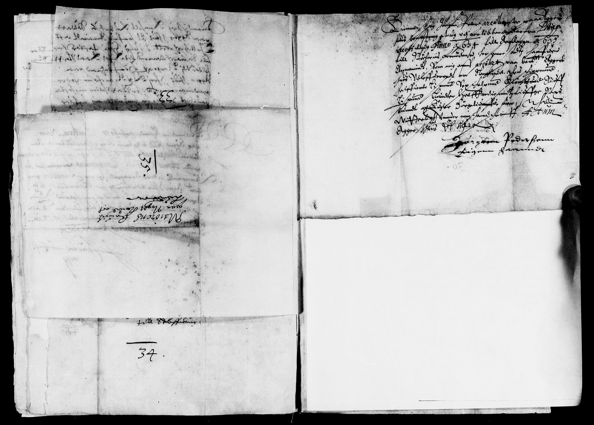 Rentekammeret inntil 1814, Reviderte regnskaper, Lensregnskaper, RA/EA-5023/R/Rb/Rba/L0119: Akershus len, 1634-1635