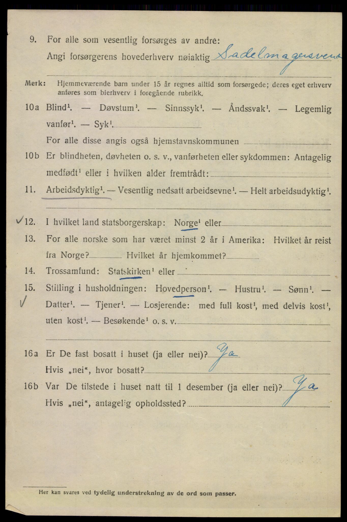 SAO, Folketelling 1920 for 0301 Kristiania kjøpstad, 1920, s. 264696