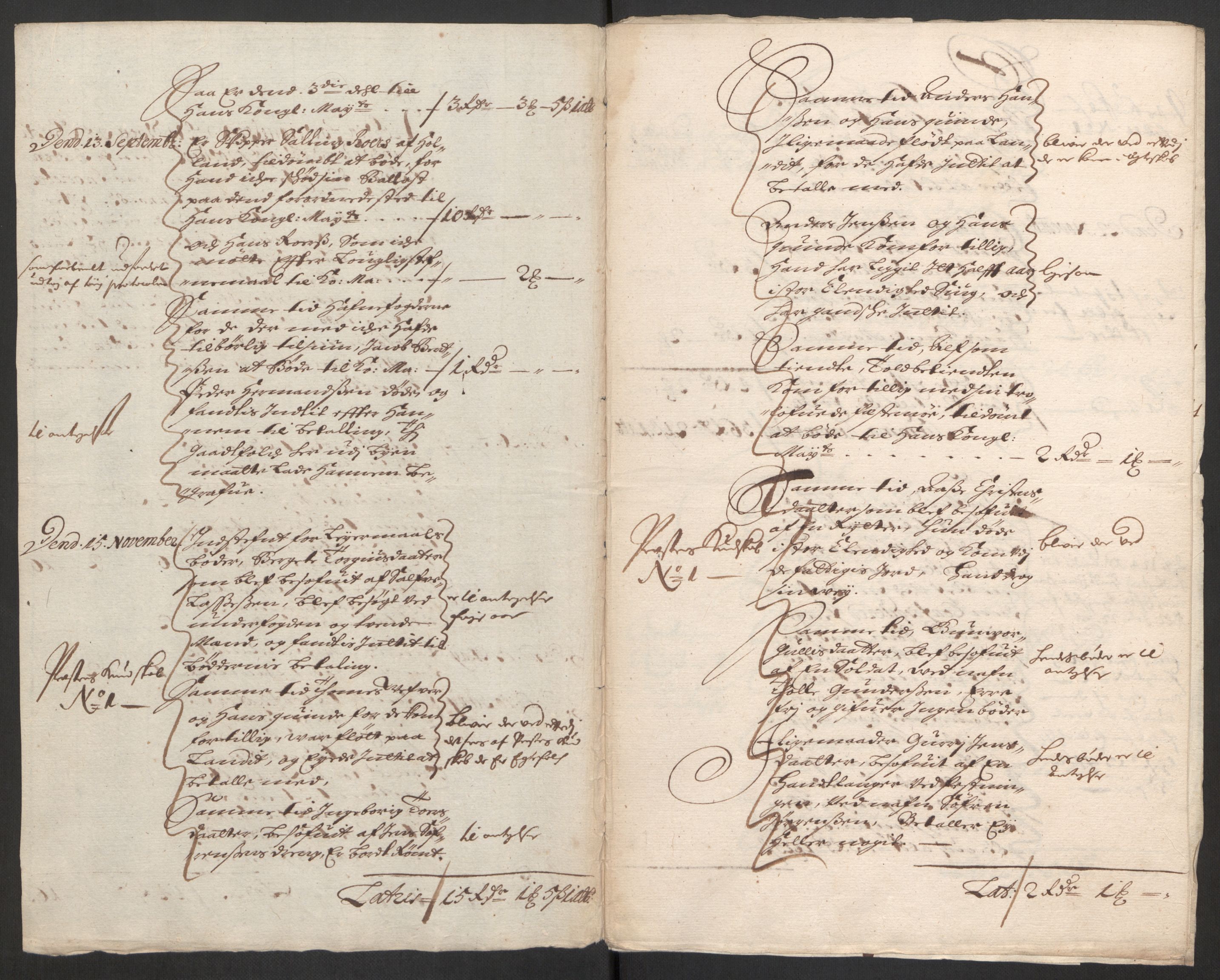 Rentekammeret inntil 1814, Reviderte regnskaper, Byregnskaper, AV/RA-EA-4066/R/Rm/L0285: [M18] Sikt og sakefall, 1681-1718, s. 17