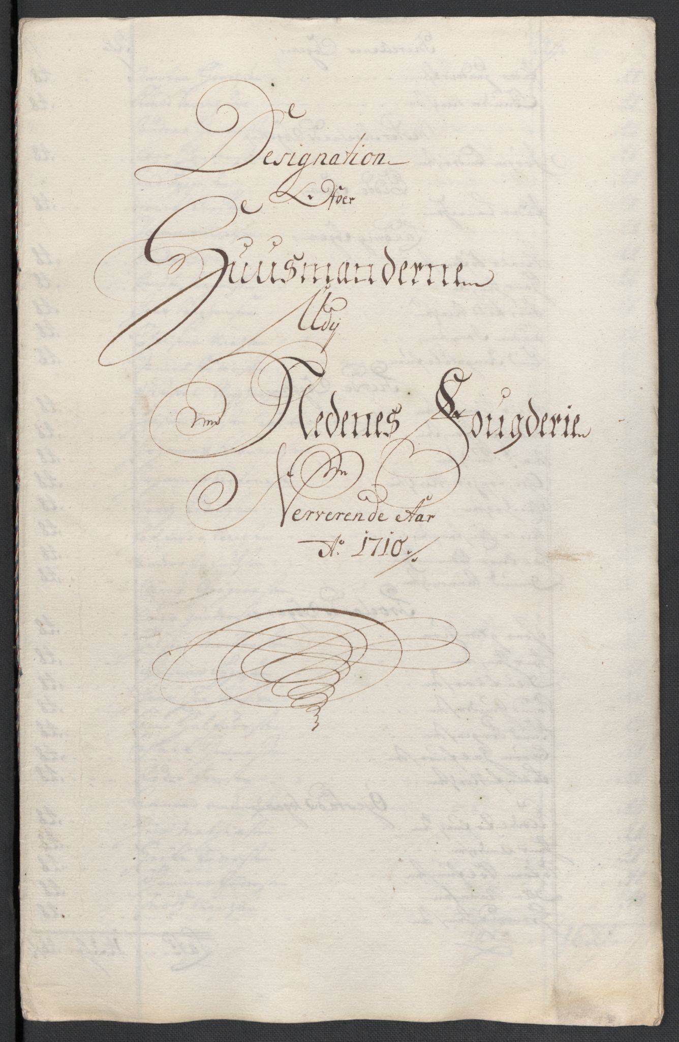 Rentekammeret inntil 1814, Reviderte regnskaper, Fogderegnskap, RA/EA-4092/R39/L2319: Fogderegnskap Nedenes, 1710-1711, s. 47