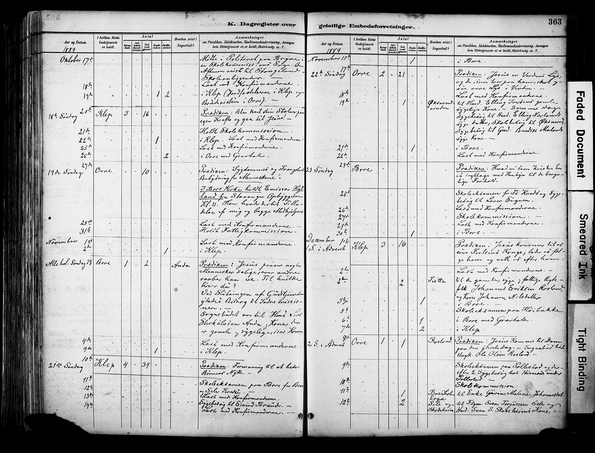 Klepp sokneprestkontor, AV/SAST-A-101803/001/3/30BA/L0009: Ministerialbok nr. A 7, 1886-1915, s. 363