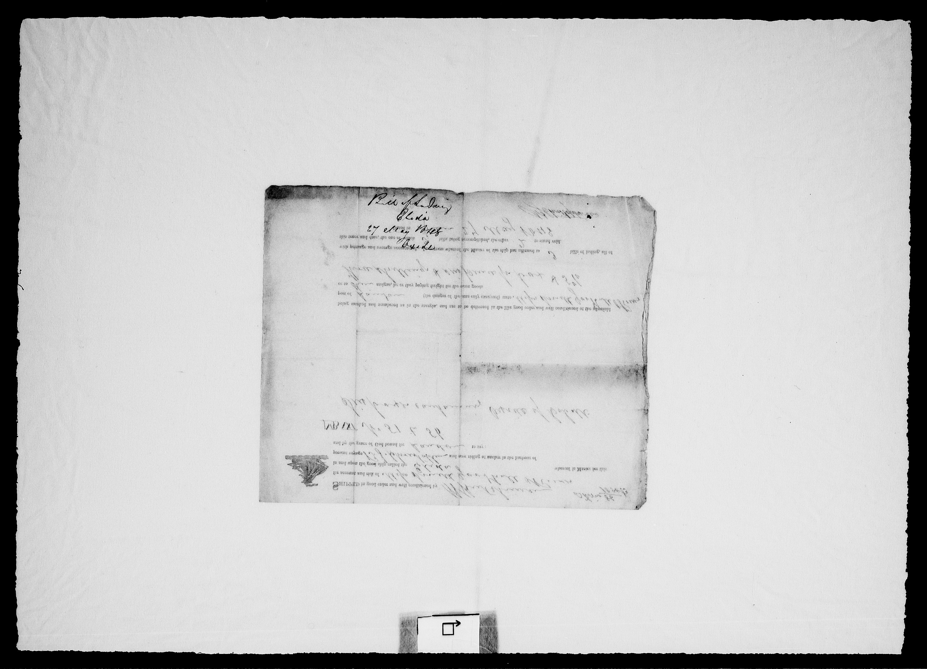 Modums Blaafarveværk, AV/RA-PA-0157/G/Gd/Gdc/L0226/0001: -- / Connossement, 1834-1840, s. 3