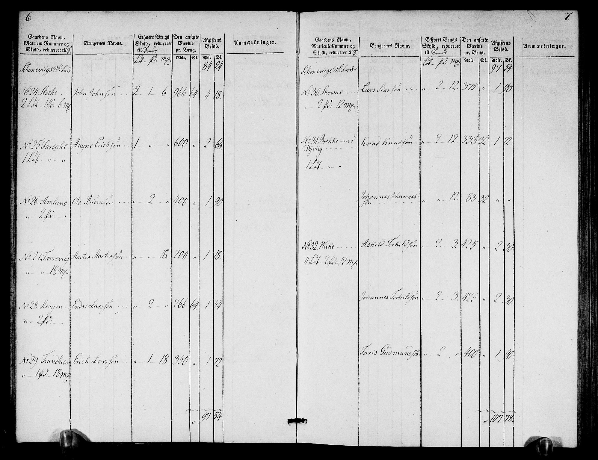 Rentekammeret inntil 1814, Realistisk ordnet avdeling, AV/RA-EA-4070/N/Ne/Nea/L0109: Sunnhordland og Hardanger fogderi. Oppebørselsregister, 1803-1804, s. 6