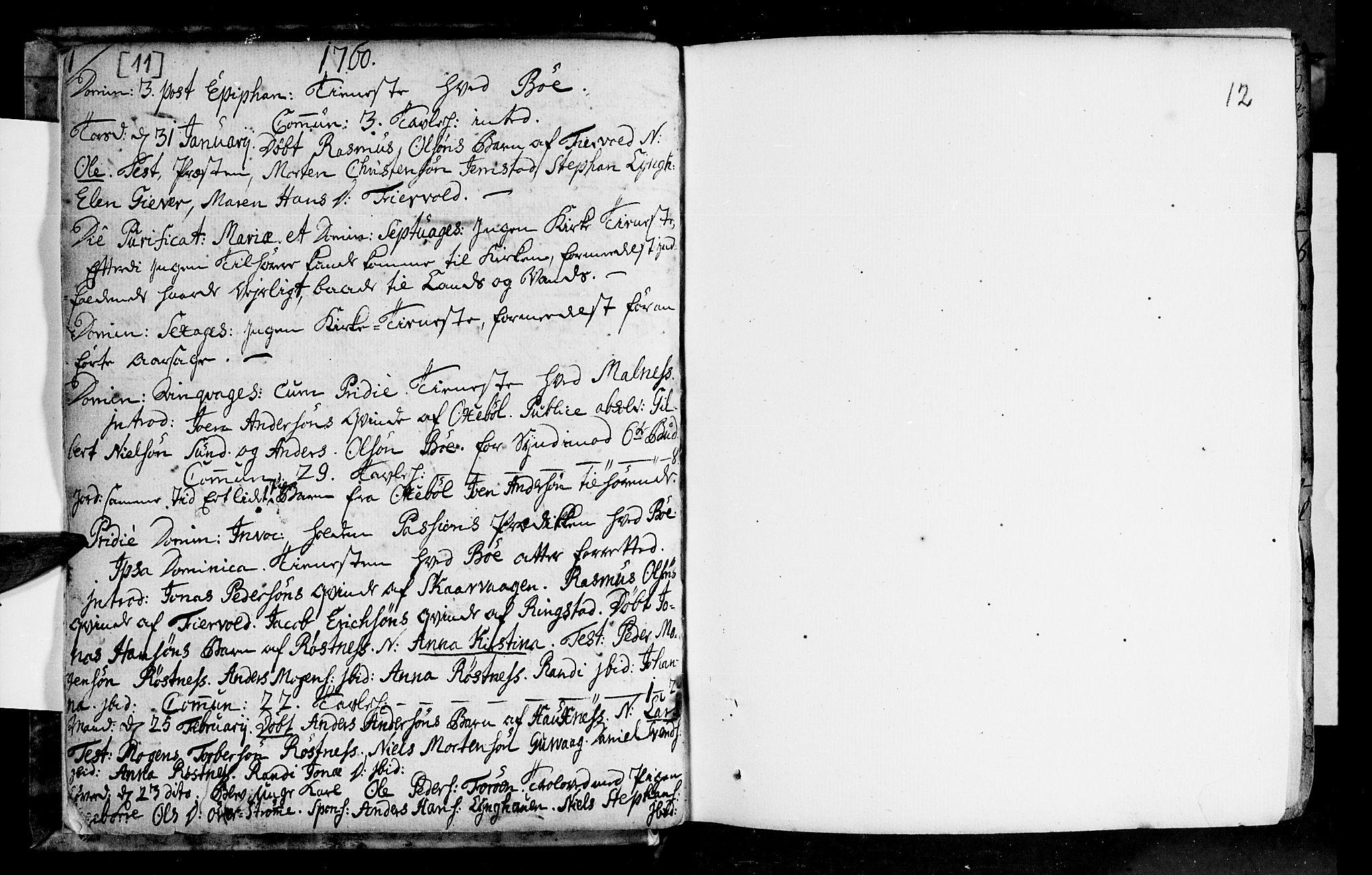 Ministerialprotokoller, klokkerbøker og fødselsregistre - Nordland, AV/SAT-A-1459/891/L1297: Ministerialbok nr. 891A02, 1759-1820, s. 11-12