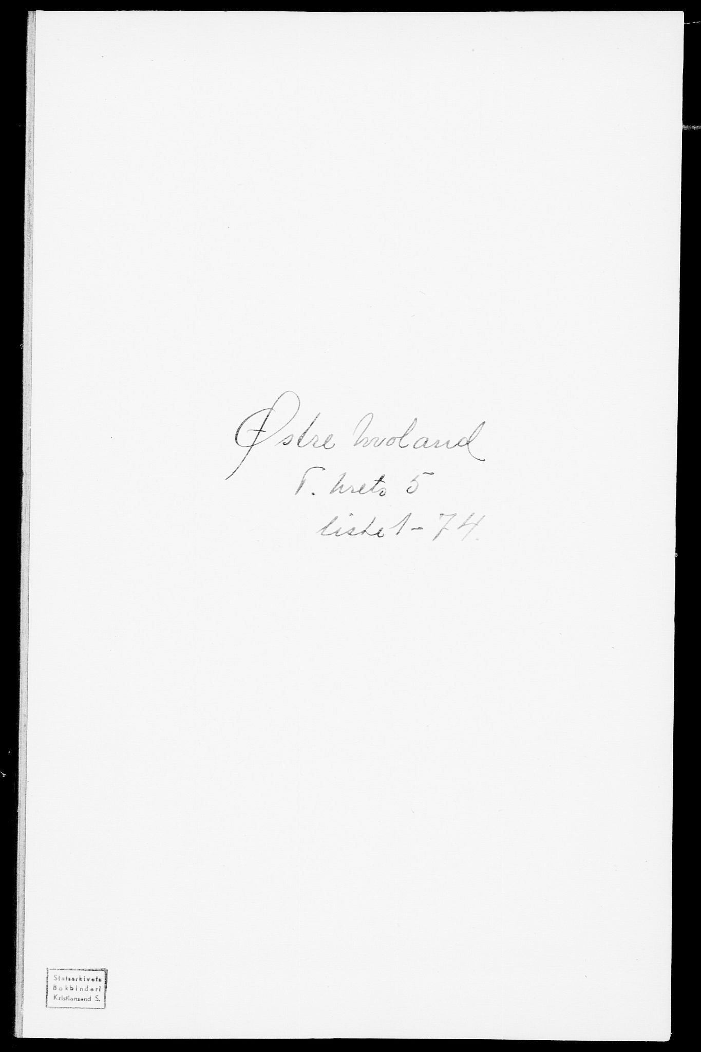 SAK, Folketelling 1875 for 0918P Austre Moland prestegjeld, 1875, s. 1877