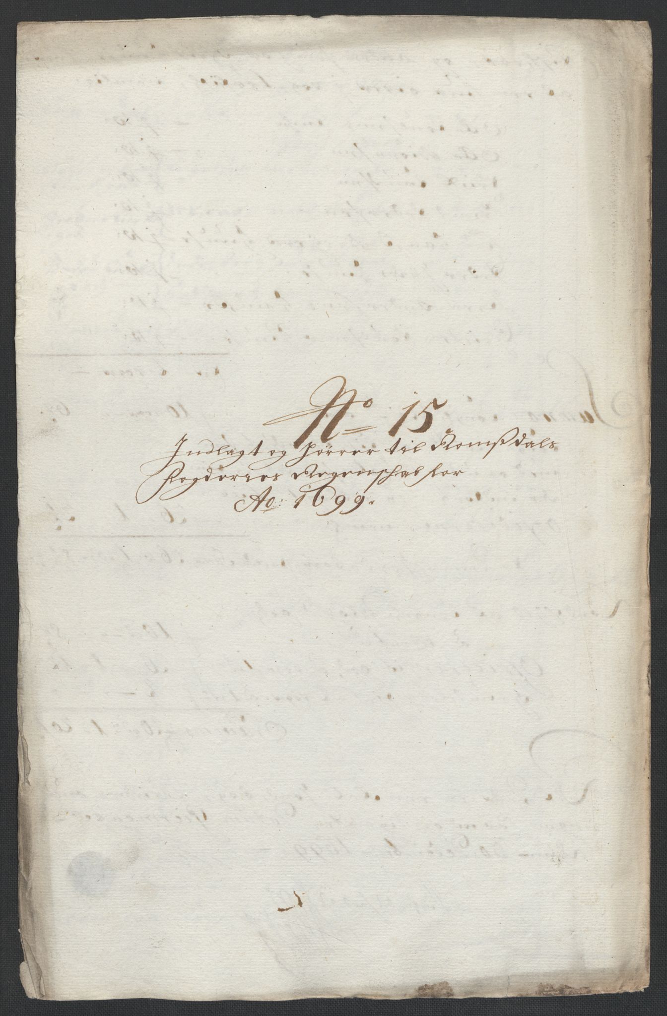 Rentekammeret inntil 1814, Reviderte regnskaper, Fogderegnskap, RA/EA-4092/R55/L3654: Fogderegnskap Romsdal, 1699-1700, s. 108