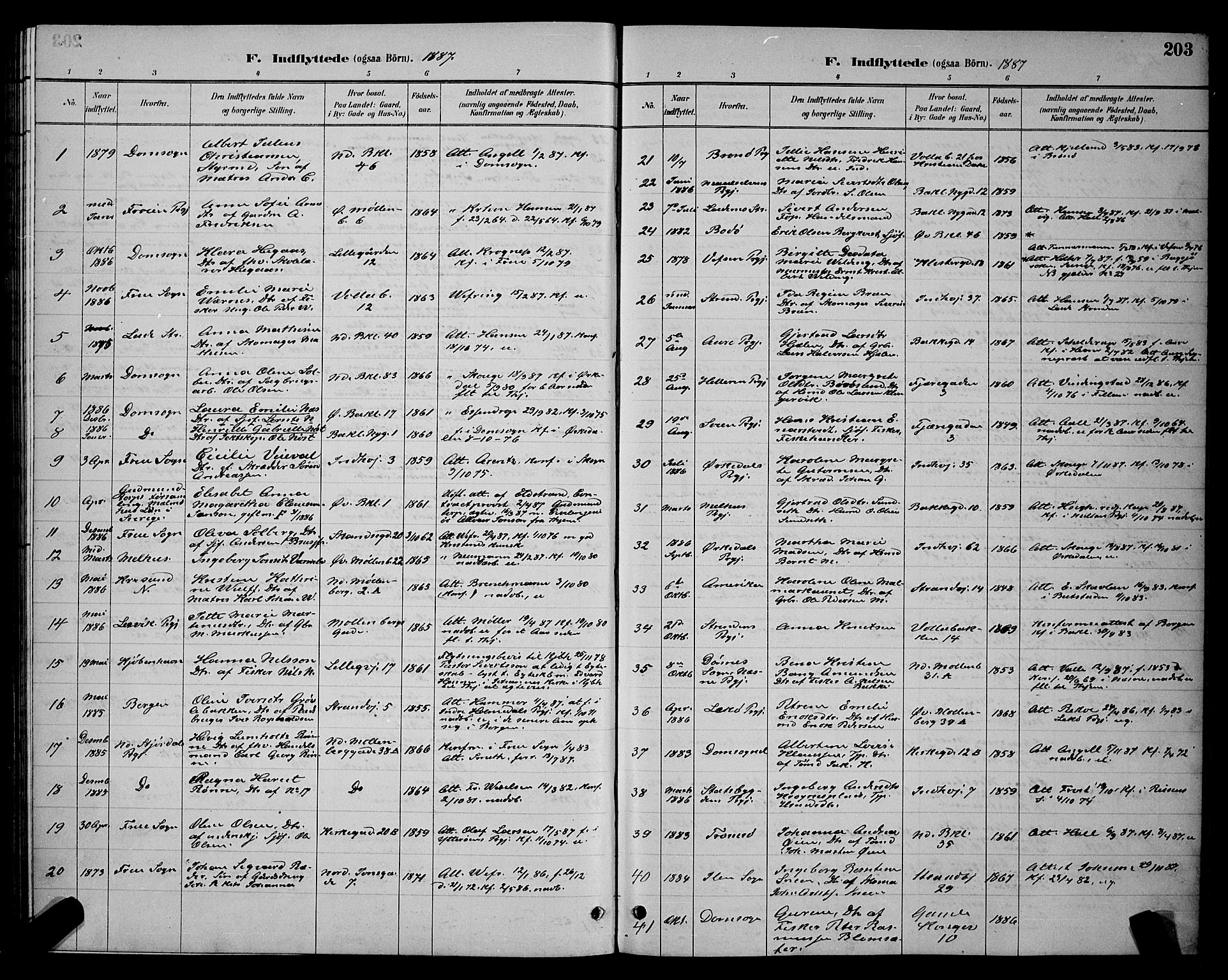 Ministerialprotokoller, klokkerbøker og fødselsregistre - Sør-Trøndelag, SAT/A-1456/604/L0223: Klokkerbok nr. 604C06, 1886-1897, s. 203