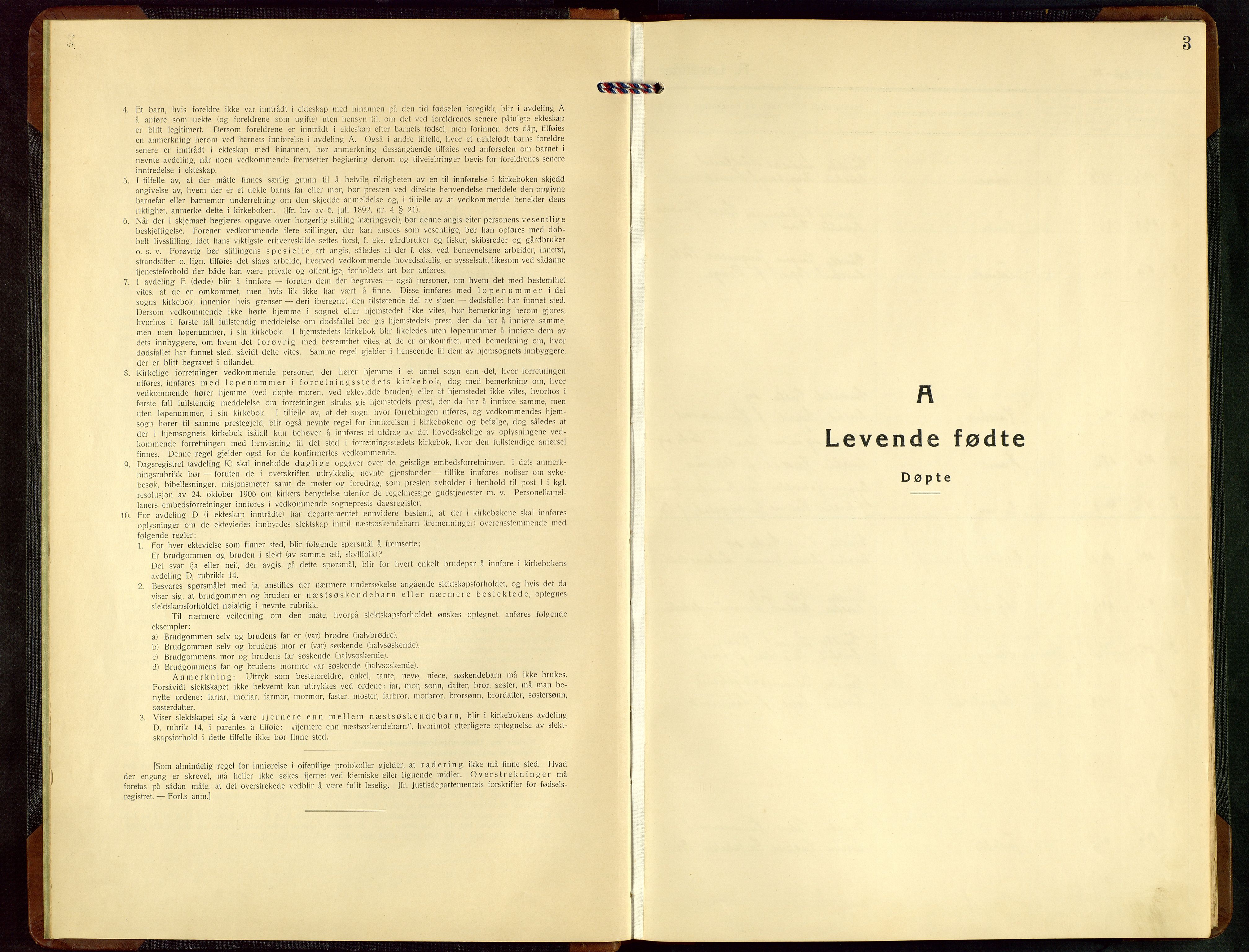 Rennesøy sokneprestkontor, SAST/A -101827/H/Ha/Hab/L0015: Klokkerbok nr. B 14, 1924-1957, s. 3