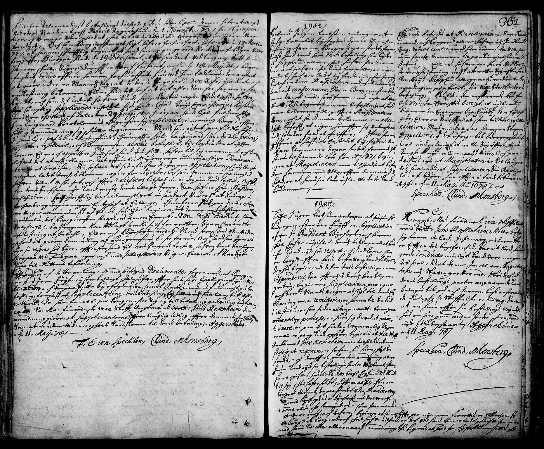 Stattholderembetet 1572-1771, RA/EA-2870/Ad/L0003: Supplikasjons- og resolusjonsprotokoll, 1671-1682, s. 360b-361a