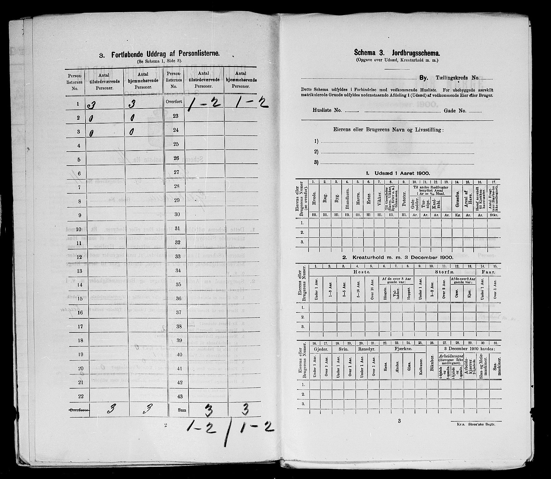SAST, Folketelling 1900 for 1102 Sandnes ladested, 1900, s. 1516
