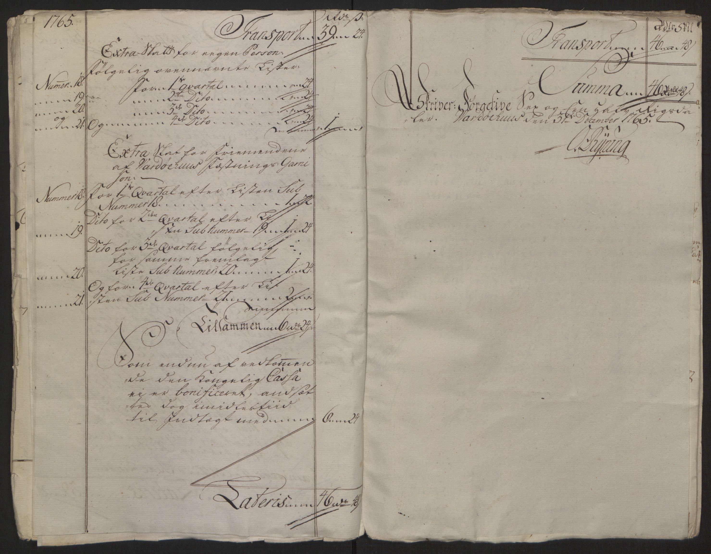 Rentekammeret inntil 1814, Reviderte regnskaper, Fogderegnskap, RA/EA-4092/R69/L4910: Ekstraskatten  Finnmark/Vardøhus, 1762-1772, s. 160