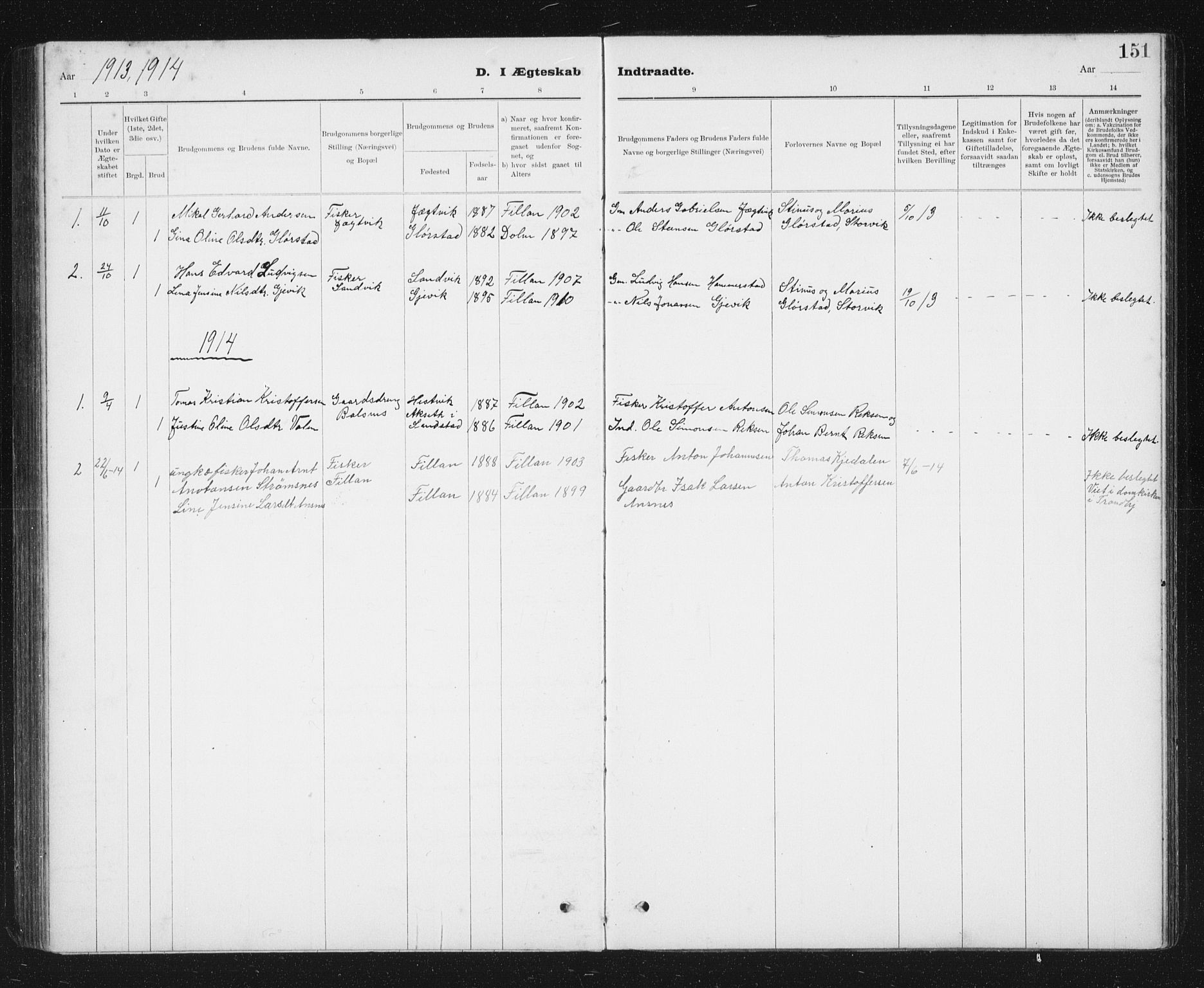 Ministerialprotokoller, klokkerbøker og fødselsregistre - Sør-Trøndelag, SAT/A-1456/637/L0563: Klokkerbok nr. 637C04, 1899-1940, s. 151