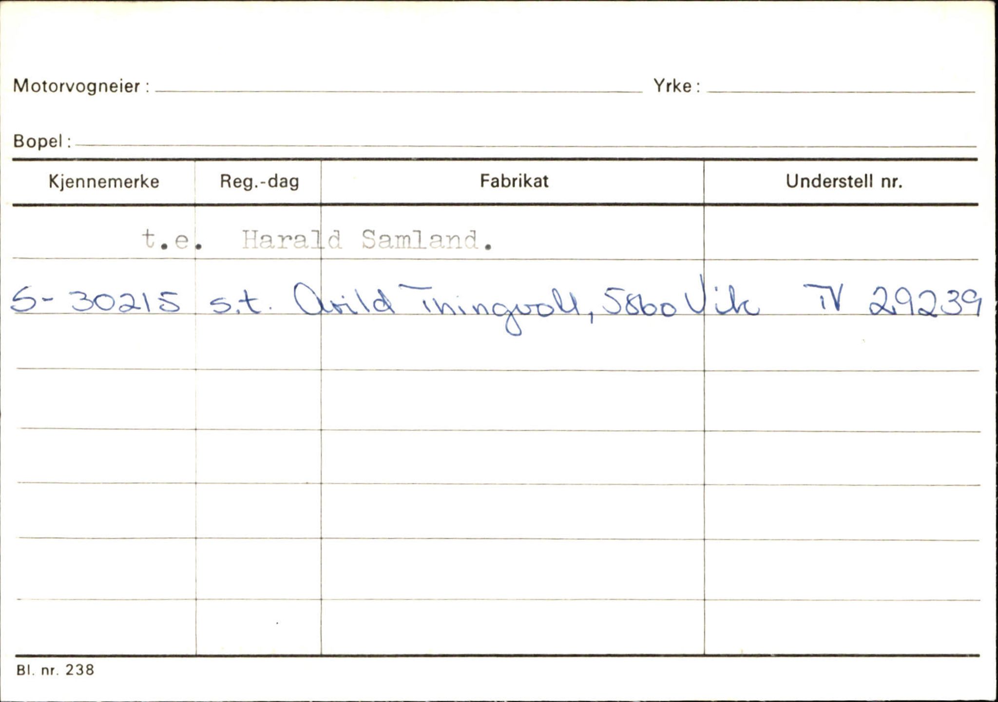 Statens vegvesen, Sogn og Fjordane vegkontor, AV/SAB-A-5301/4/F/L0126: Eigarregister Fjaler M-Å. Leikanger A-Å, 1945-1975, s. 1962