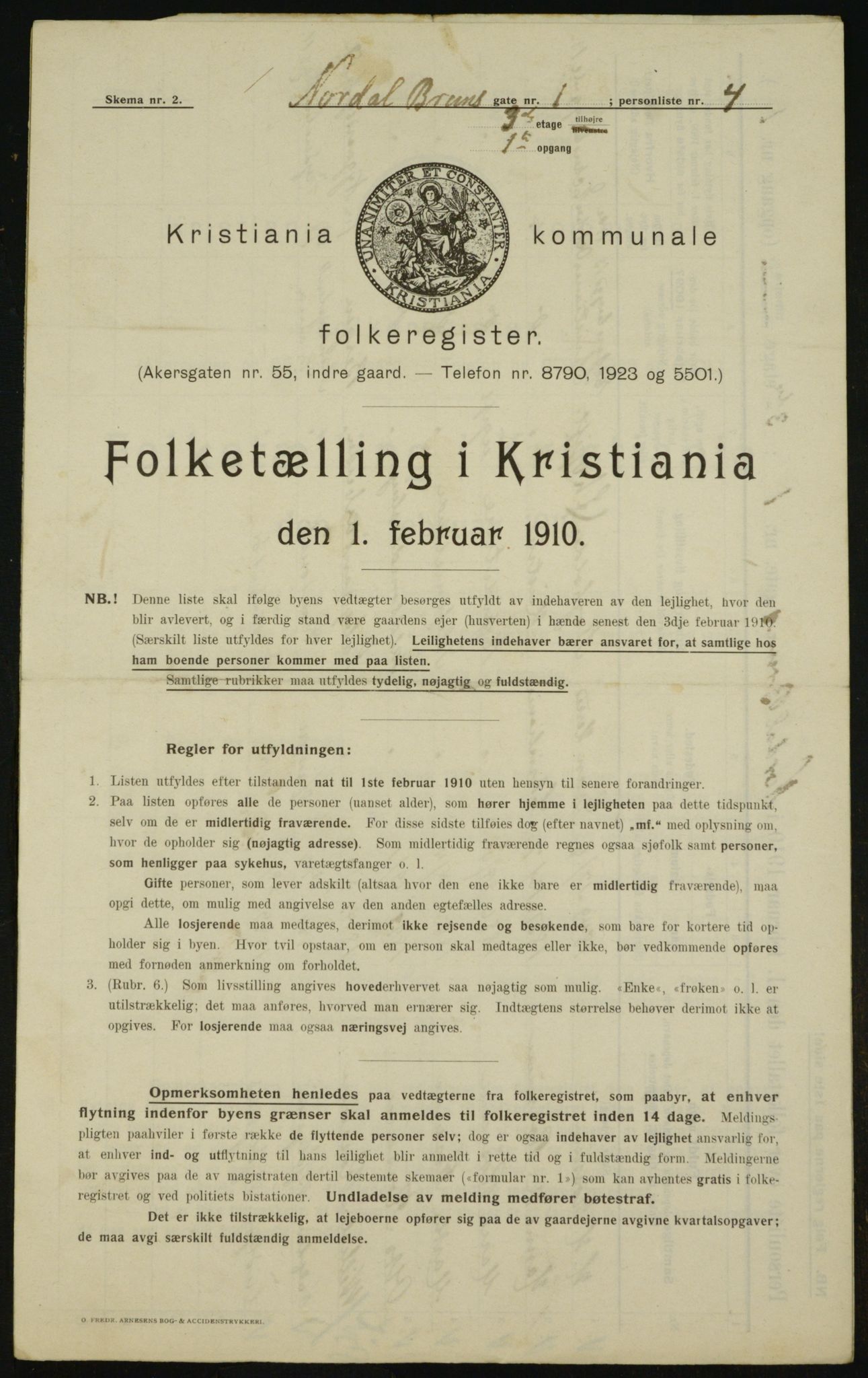 OBA, Kommunal folketelling 1.2.1910 for Kristiania, 1910, s. 69692