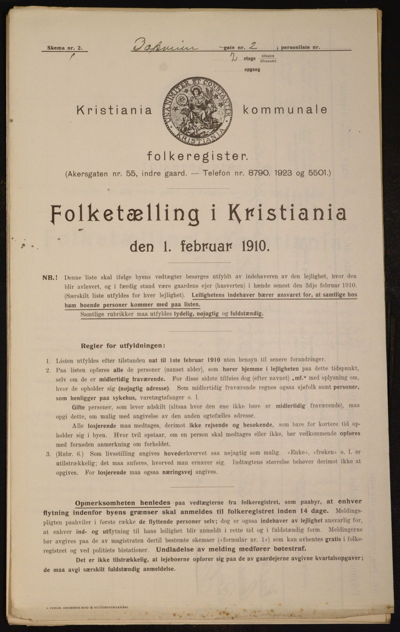 OBA, Kommunal folketelling 1.2.1910 for Kristiania, 1910, s. 15158