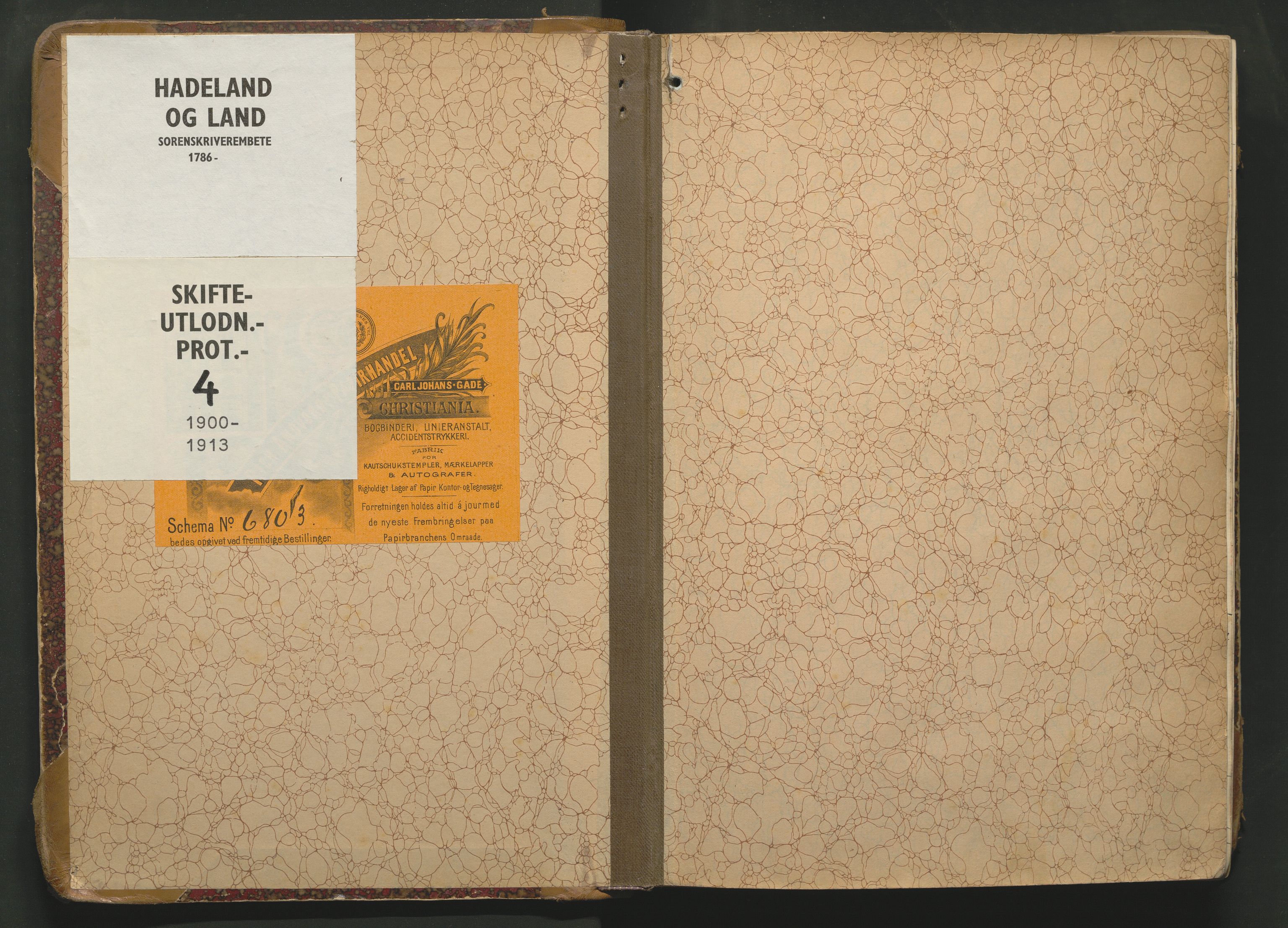 Hadeland og Land tingrett, SAH/TING-010/J/Jd/L0004: Skifteutlodningsprotokoll, 1900-1913