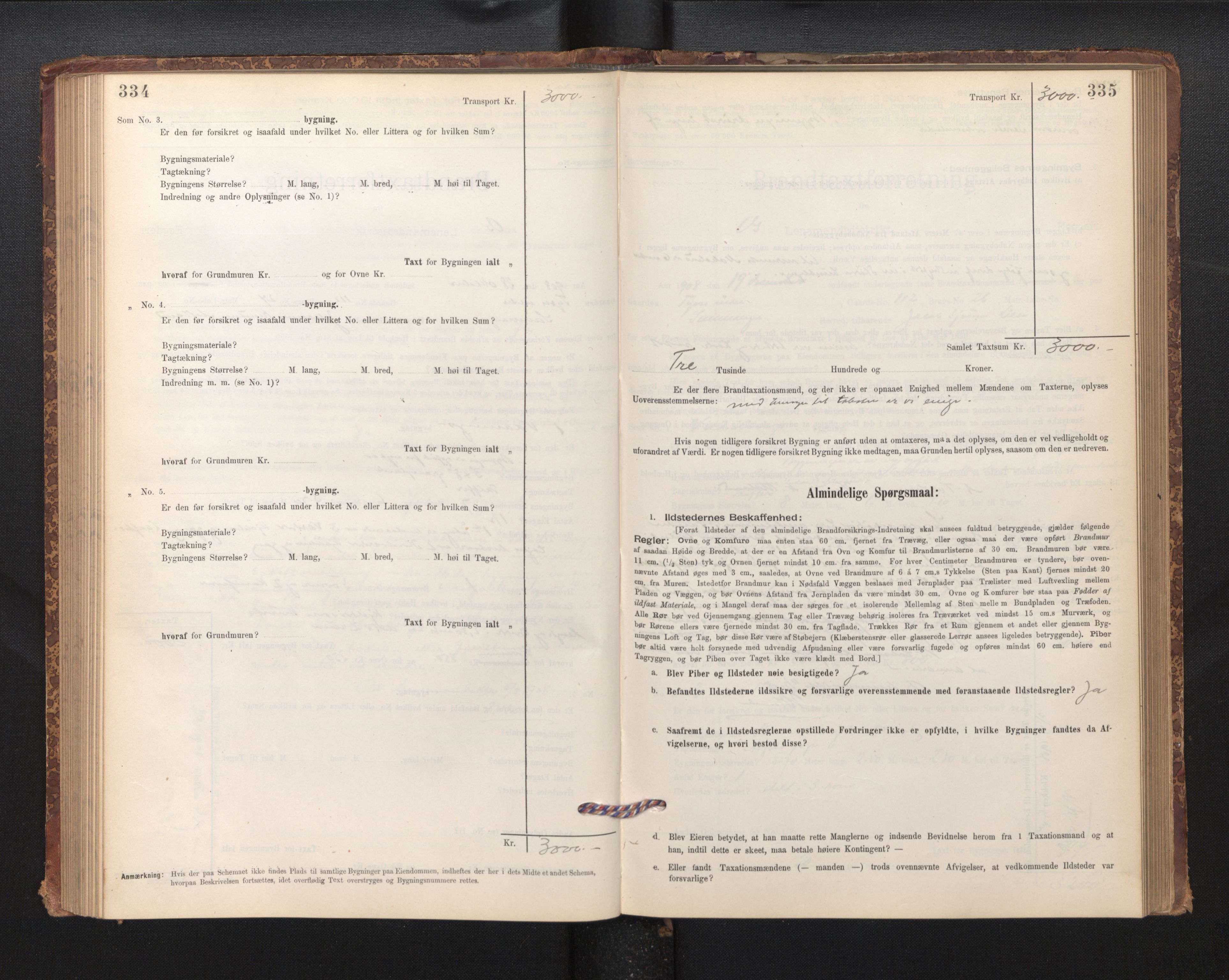 Lensmannen i Os, SAB/A-34101/0012/L0008: Branntakstprotokoll, skjematakst, 1894-1915, s. 334-335
