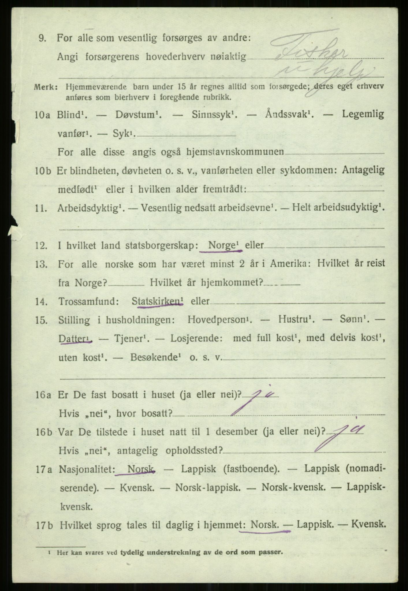 SATØ, Folketelling 1920 for 1935 Helgøy herred, 1920, s. 1624