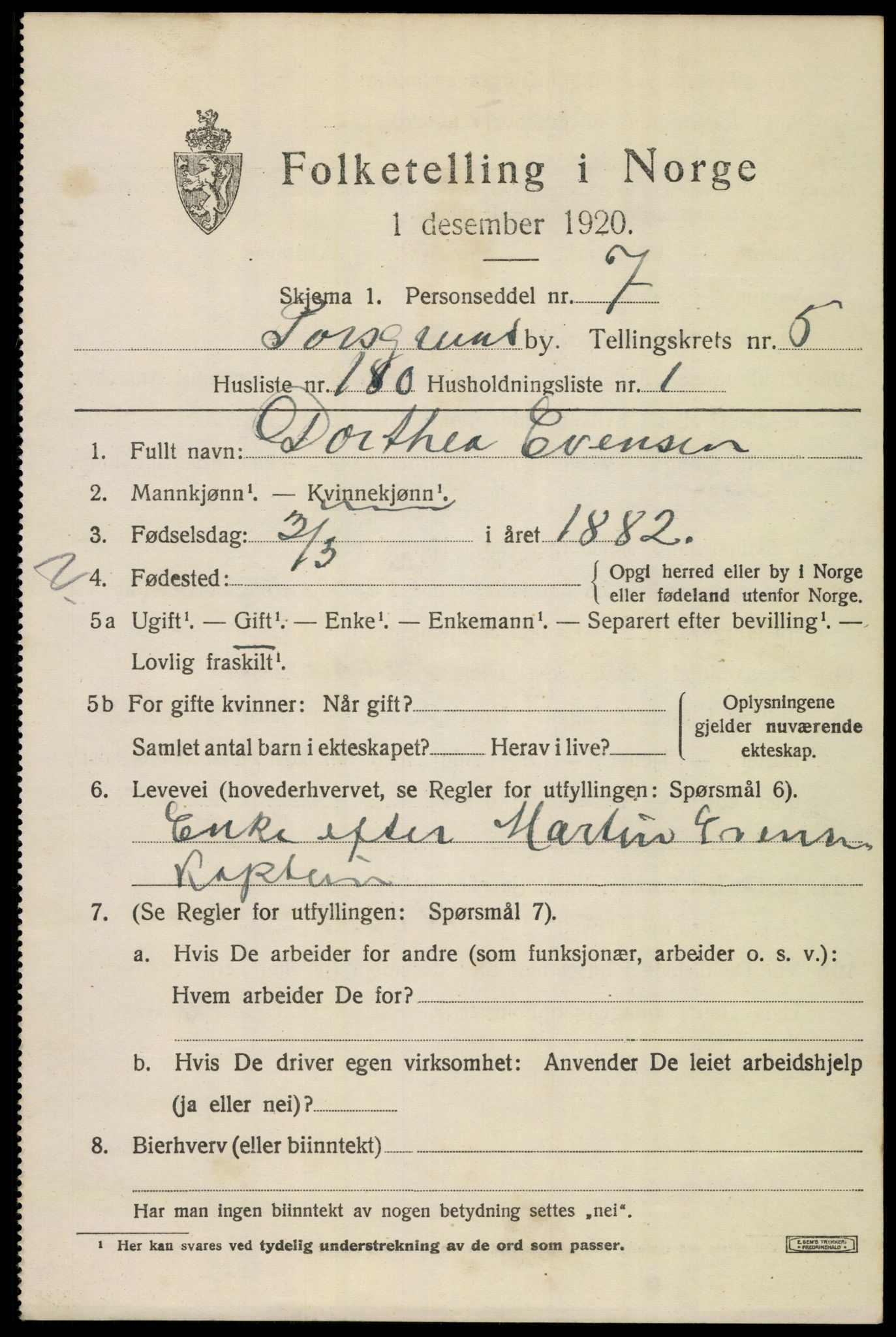 SAKO, Folketelling 1920 for 0805 Porsgrunn kjøpstad, 1920, s. 24403