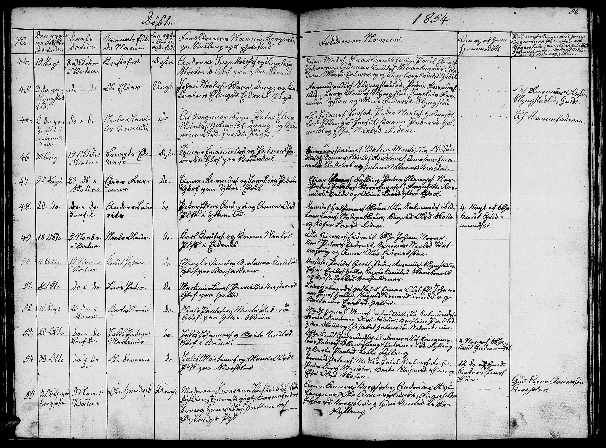 Ministerialprotokoller, klokkerbøker og fødselsregistre - Møre og Romsdal, SAT/A-1454/524/L0362: Klokkerbok nr. 524C03, 1840-1854, s. 56