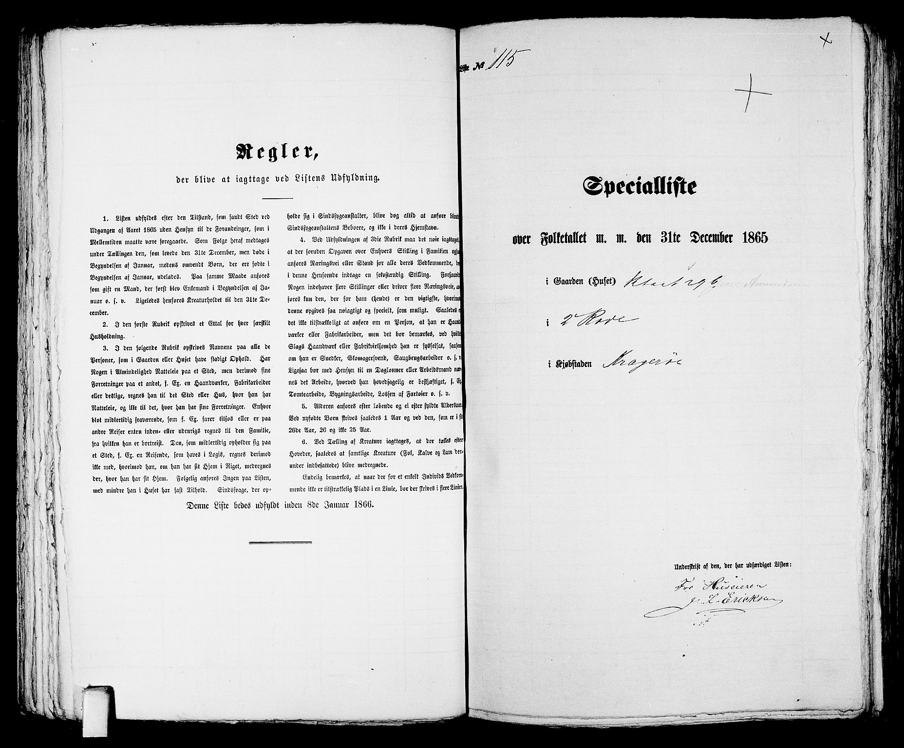 RA, Folketelling 1865 for 0801B Kragerø prestegjeld, Kragerø kjøpstad, 1865, s. 239