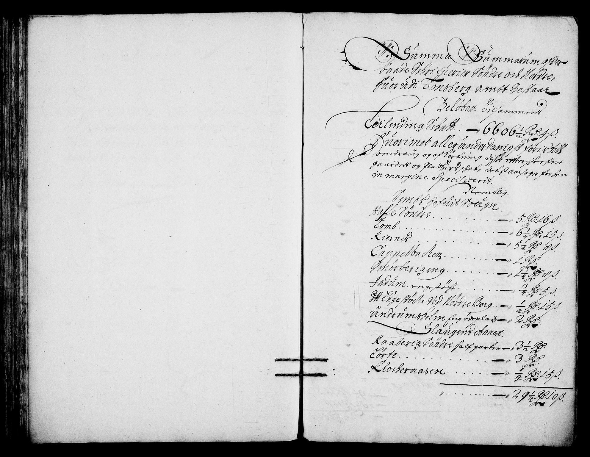 Rentekammeret inntil 1814, Realistisk ordnet avdeling, AV/RA-EA-4070/N/Na/L0003/0005: [XI h]: Tønsbergs amt og Larvik grevskaps jordebøker: / Kontribusjon og leilendingsskatt for Tønsbergs amt., 1680