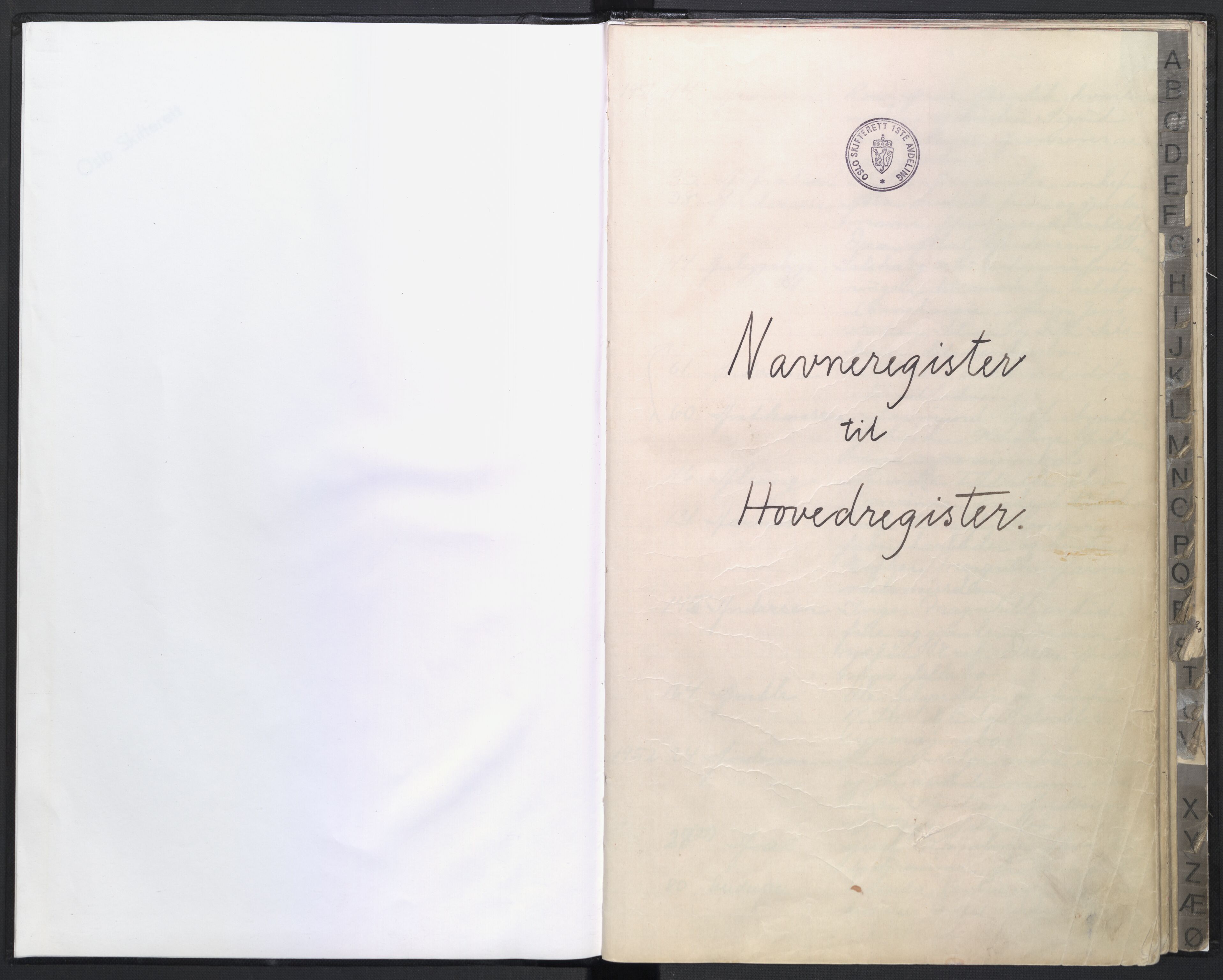 Oslo skifterett, AV/SAO-A-10383/F/Fb/Fba/Fbab/L0006: Navneregister for sluttede bo - avd. I, 1951-1957