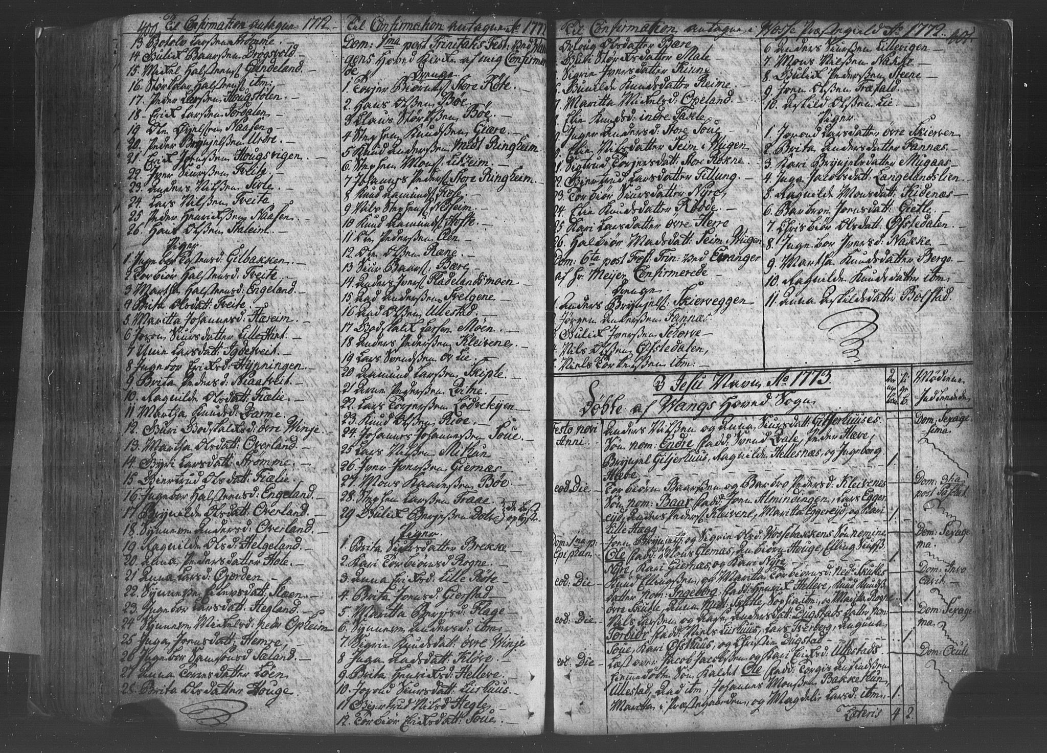 Voss sokneprestembete, SAB/A-79001/H/Haa: Ministerialbok nr. A 8, 1752-1780, s. 400-401