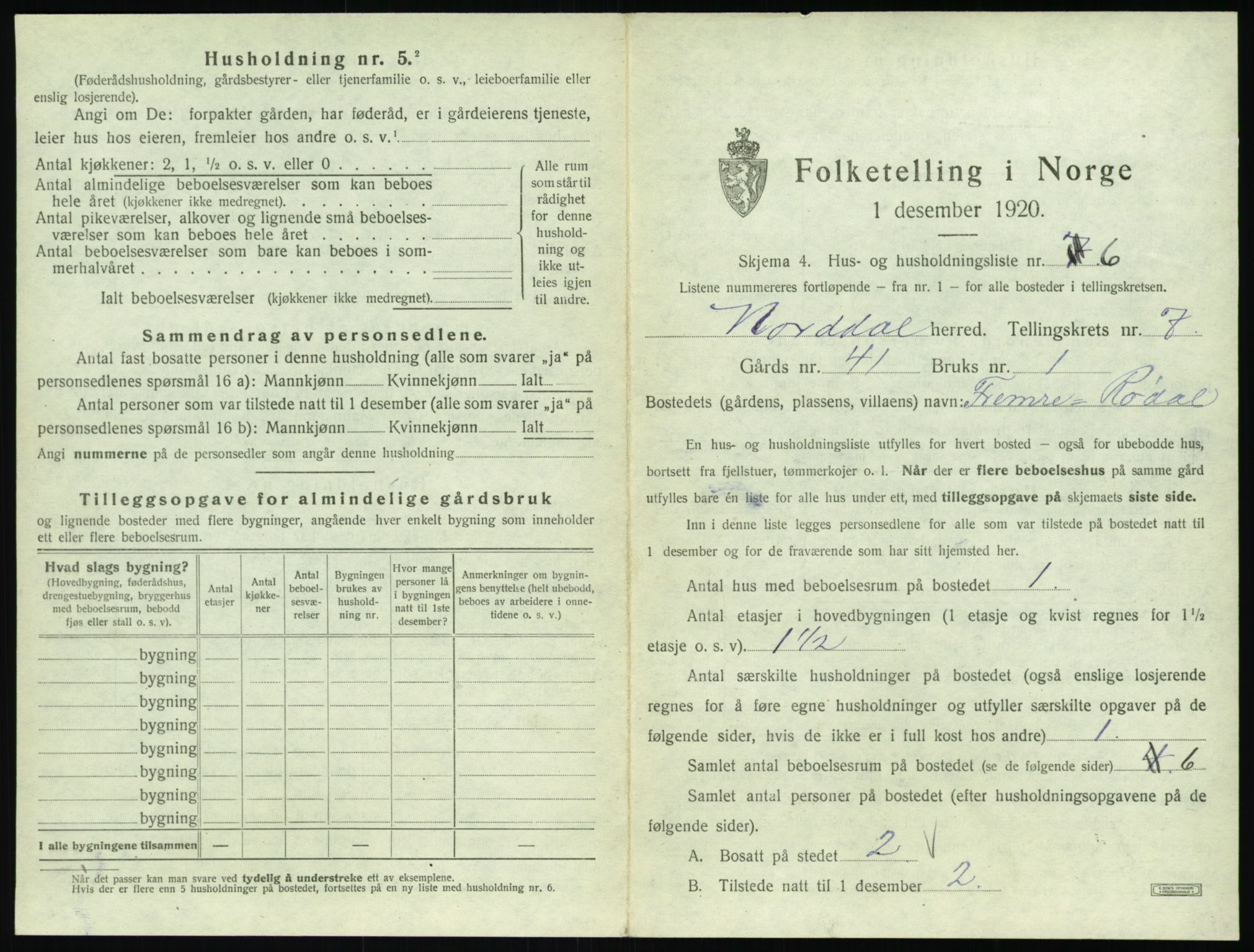 SAT, Folketelling 1920 for 1524 Norddal herred, 1920, s. 475