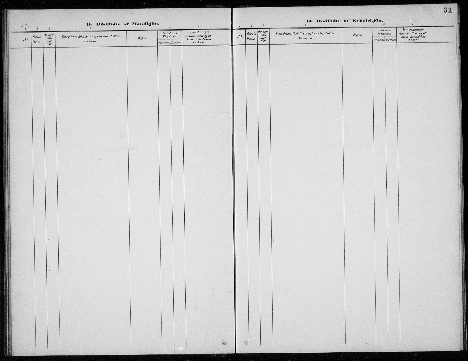 Balestrand sokneprestembete, AV/SAB-A-79601/H/Hab/Habc/L0003: Klokkerbok nr. C 3, 1895-1927, s. 31