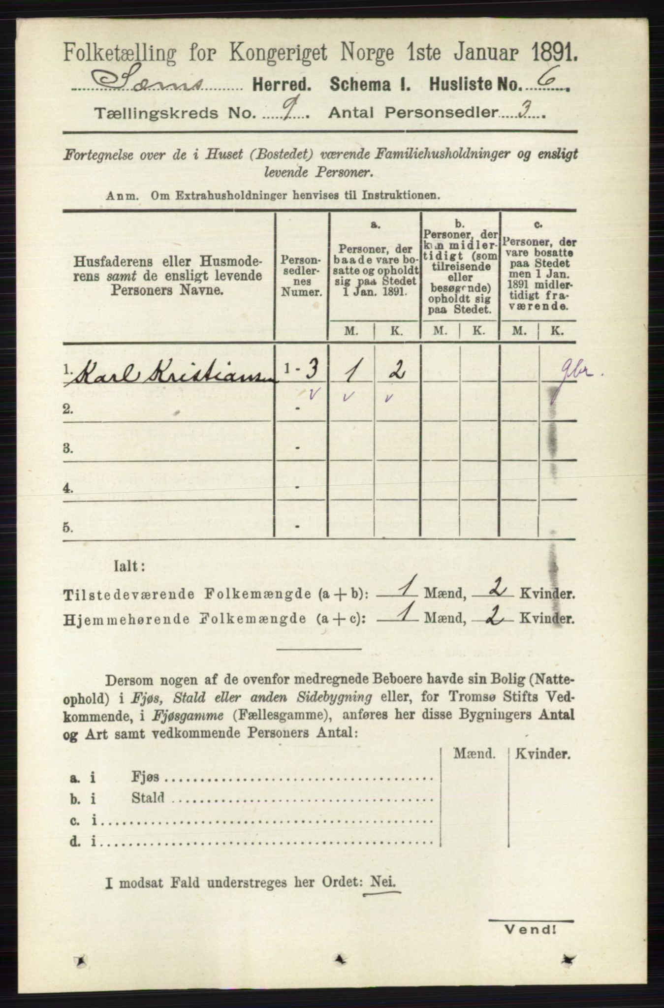 RA, Folketelling 1891 for 0721 Sem herred, 1891, s. 4160