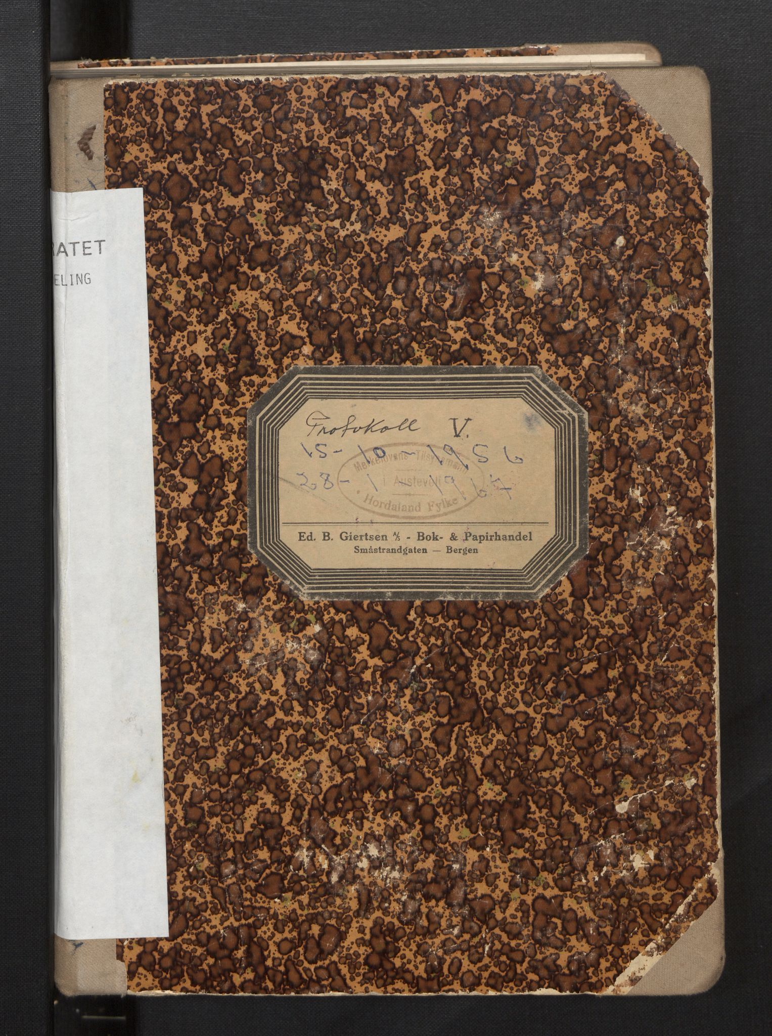Fiskeridirektoratet - 1 Adm. ledelse - 13 Båtkontoret, AV/SAB-A-2003/I/Ia/Iah/L0011: 135.0804/5 Merkeprotokoll - Austevoll, 1956-1964