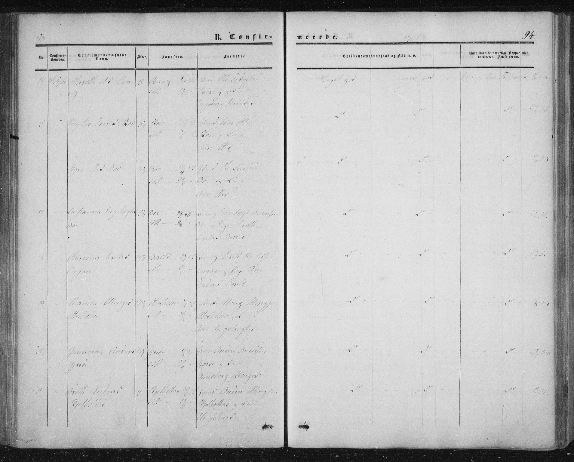 Ministerialprotokoller, klokkerbøker og fødselsregistre - Møre og Romsdal, AV/SAT-A-1454/543/L0562: Ministerialbok nr. 543A02, 1854-1884, s. 94