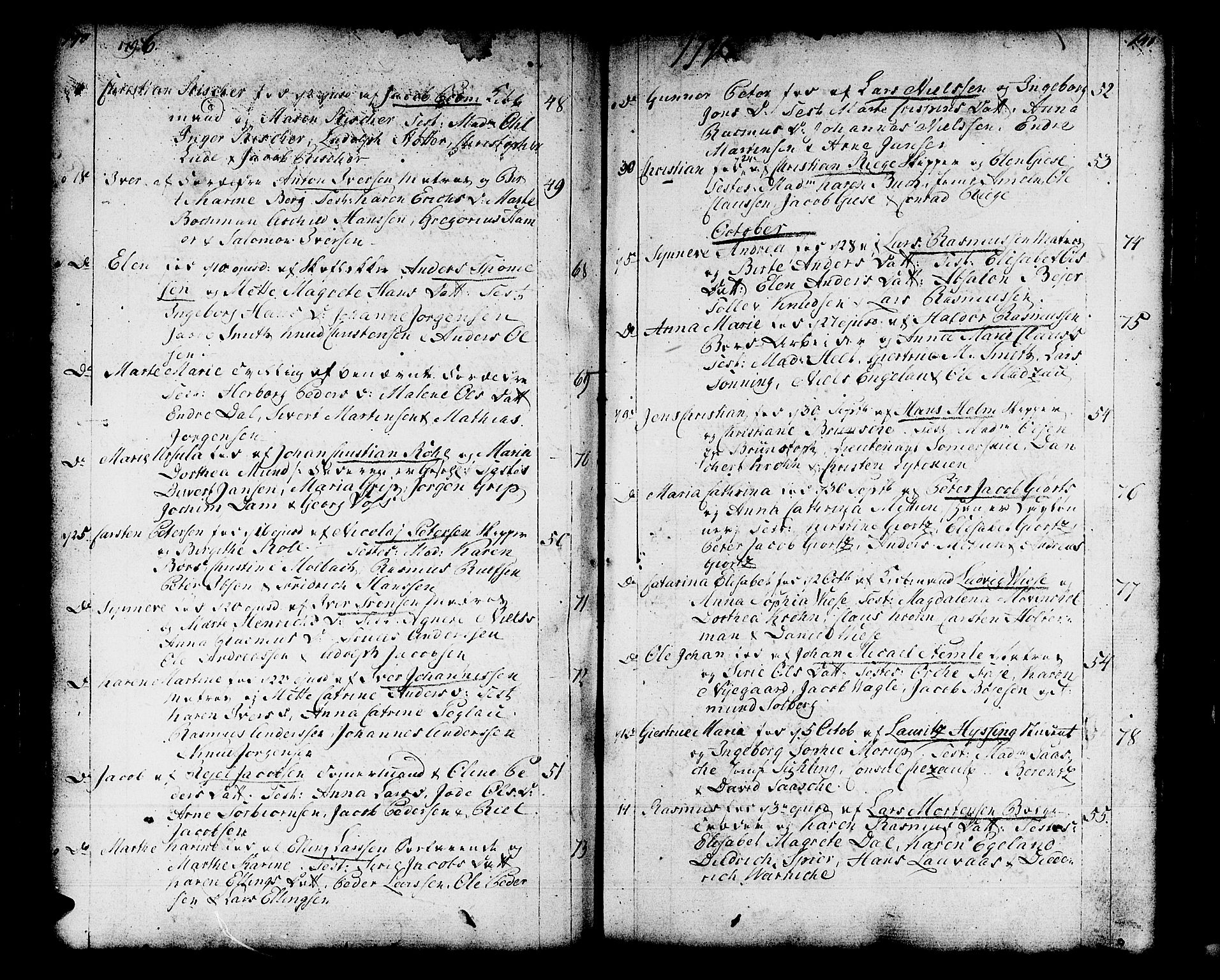 Domkirken sokneprestembete, AV/SAB-A-74801/H/Haa/L0004: Ministerialbok nr. A 4, 1763-1820, s. 140-141