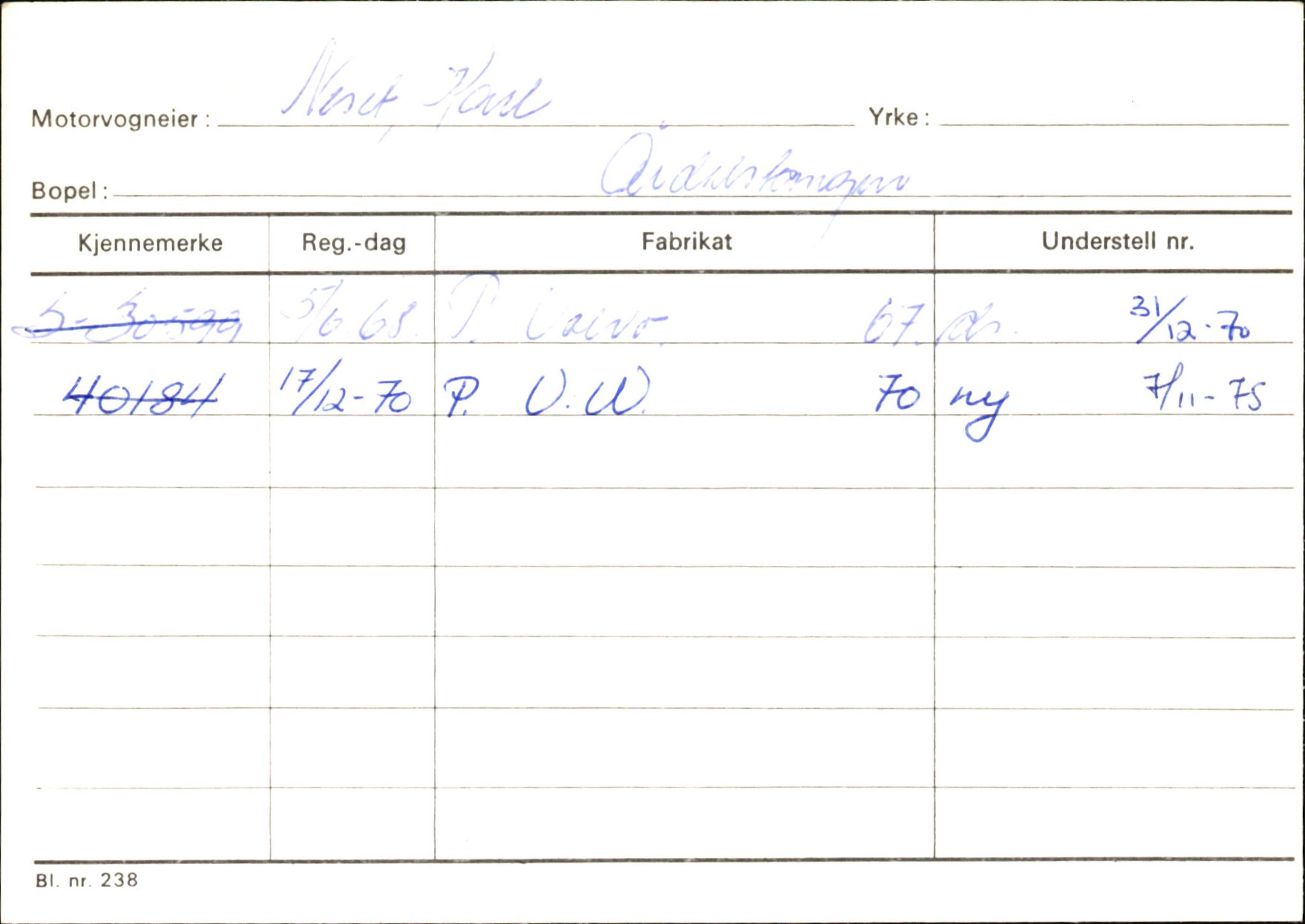 Statens vegvesen, Sogn og Fjordane vegkontor, AV/SAB-A-5301/4/F/L0145: Registerkort Vågsøy S-Å. Årdal I-P, 1945-1975, s. 1978