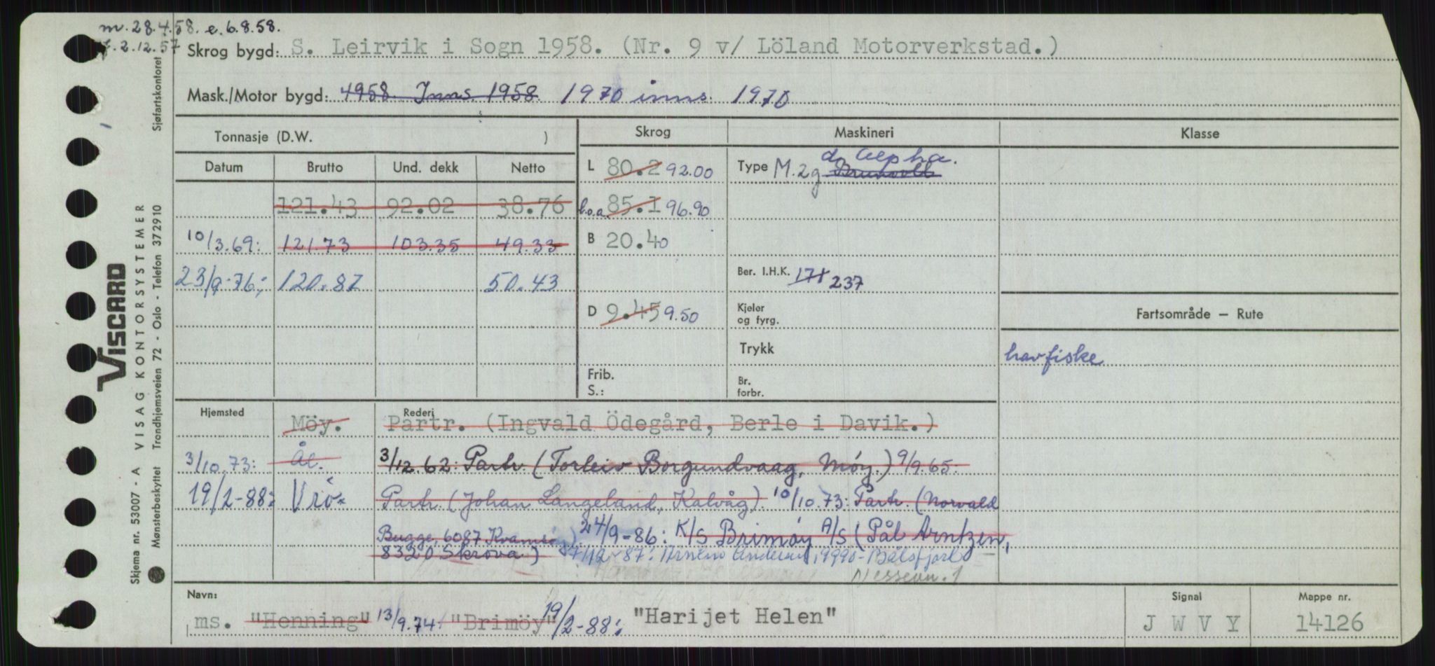 Sjøfartsdirektoratet med forløpere, Skipsmålingen, AV/RA-S-1627/H/Ha/L0002/0002: Fartøy, Eik-Hill / Fartøy, G-Hill, s. 511