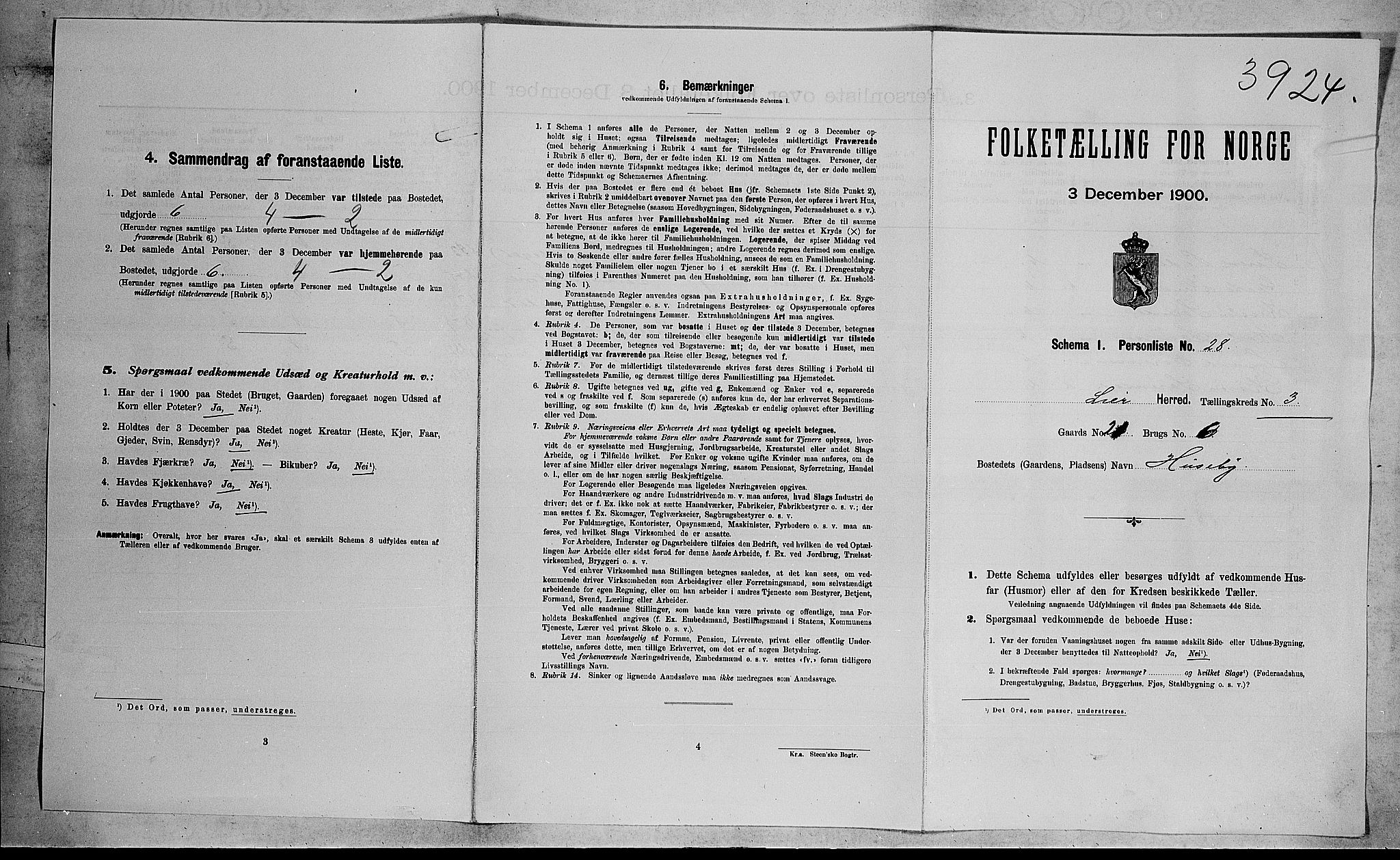 RA, Folketelling 1900 for 0626 Lier herred, 1900, s. 1614