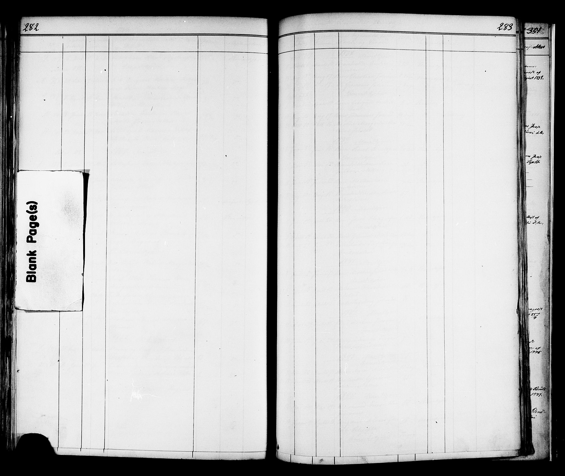 Ministerialprotokoller, klokkerbøker og fødselsregistre - Nord-Trøndelag, AV/SAT-A-1458/739/L0367: Ministerialbok nr. 739A01 /1, 1838-1868, s. 282-283