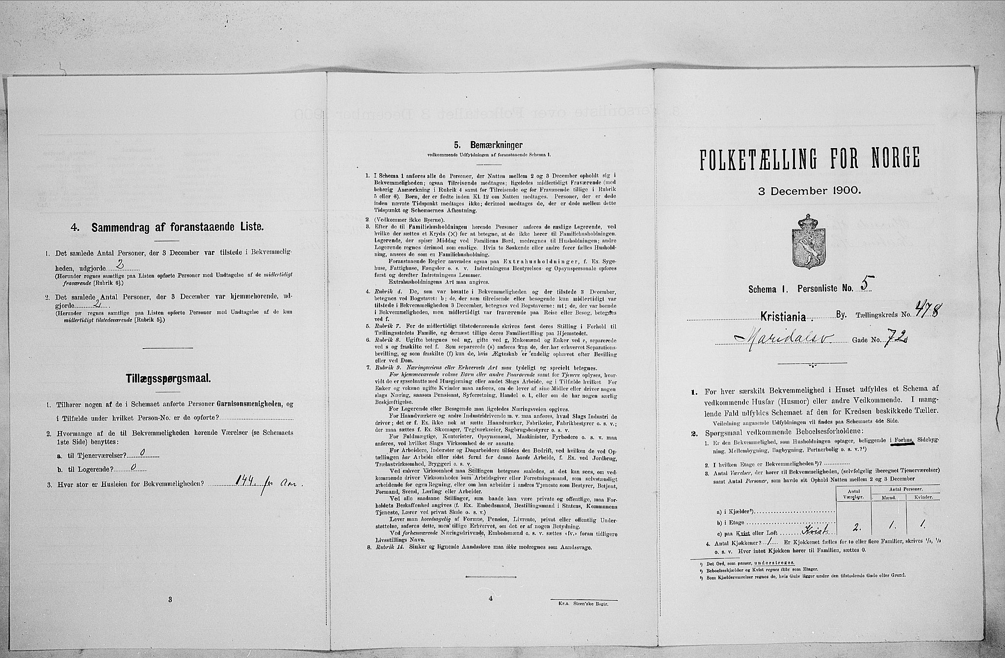 SAO, Folketelling 1900 for 0301 Kristiania kjøpstad, 1900, s. 56247