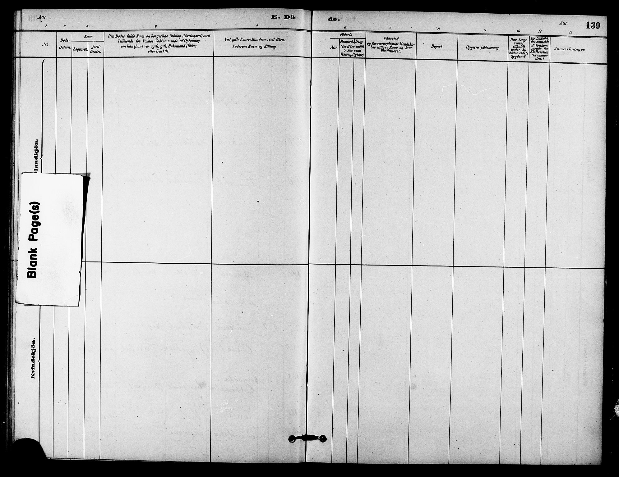 Ministerialprotokoller, klokkerbøker og fødselsregistre - Sør-Trøndelag, SAT/A-1456/631/L0514: Klokkerbok nr. 631C02, 1879-1912, s. 139