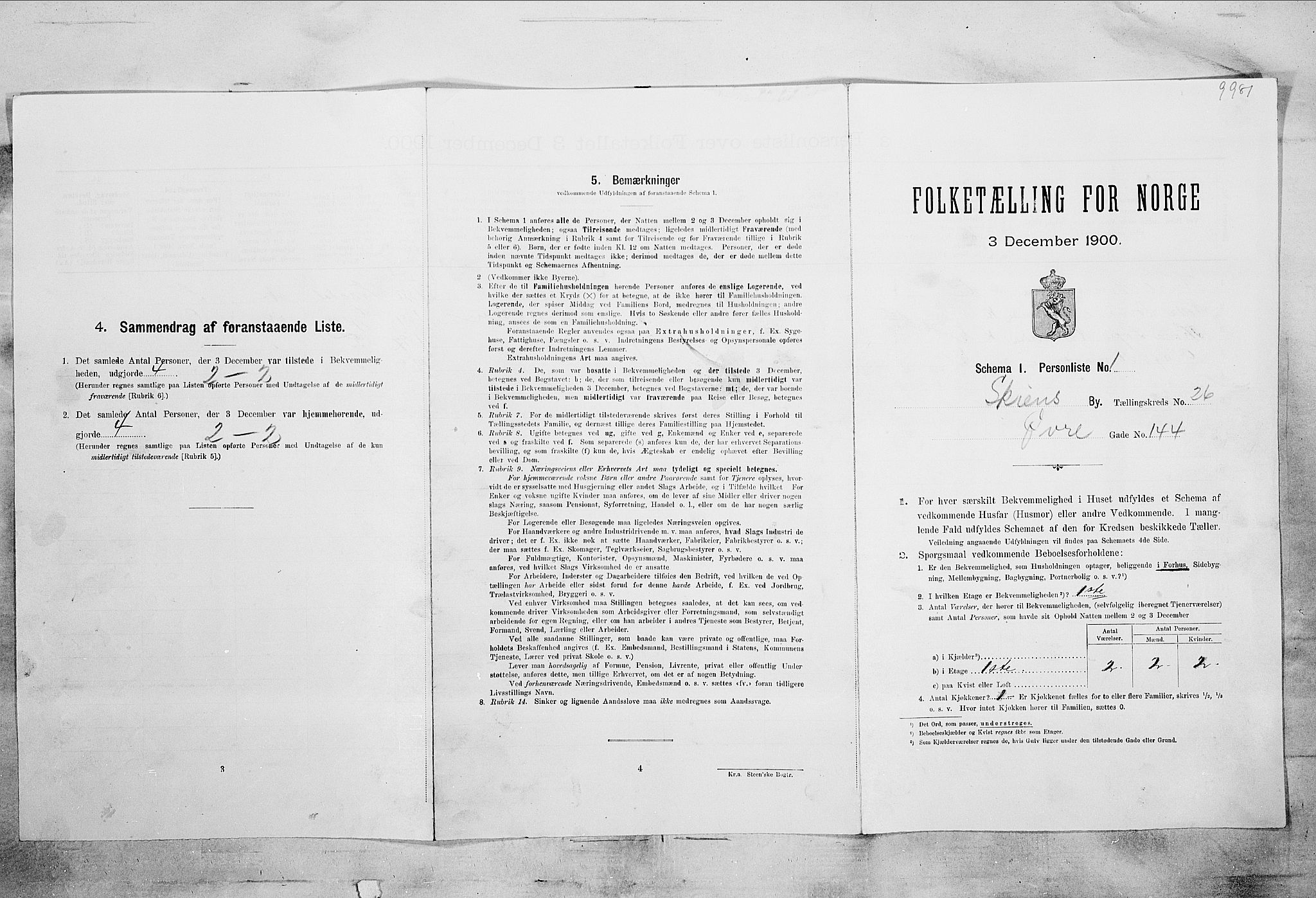 SAKO, Folketelling 1900 for 0806 Skien kjøpstad, 1900, s. 4963