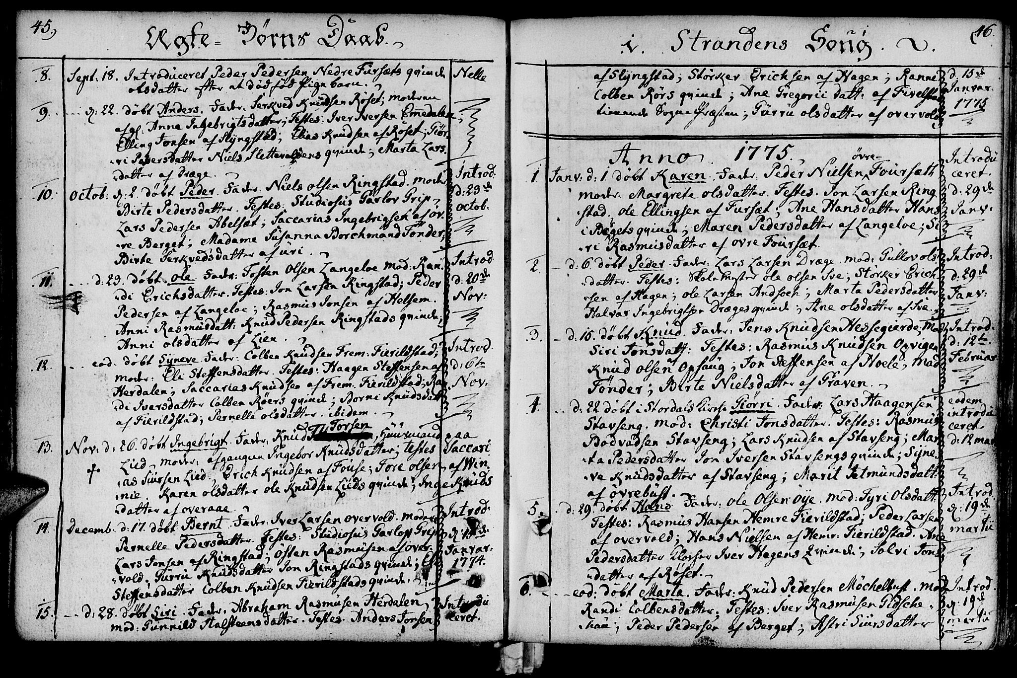 Ministerialprotokoller, klokkerbøker og fødselsregistre - Møre og Romsdal, AV/SAT-A-1454/520/L0271: Ministerialbok nr. 520A01, 1759-1801, s. 45-46