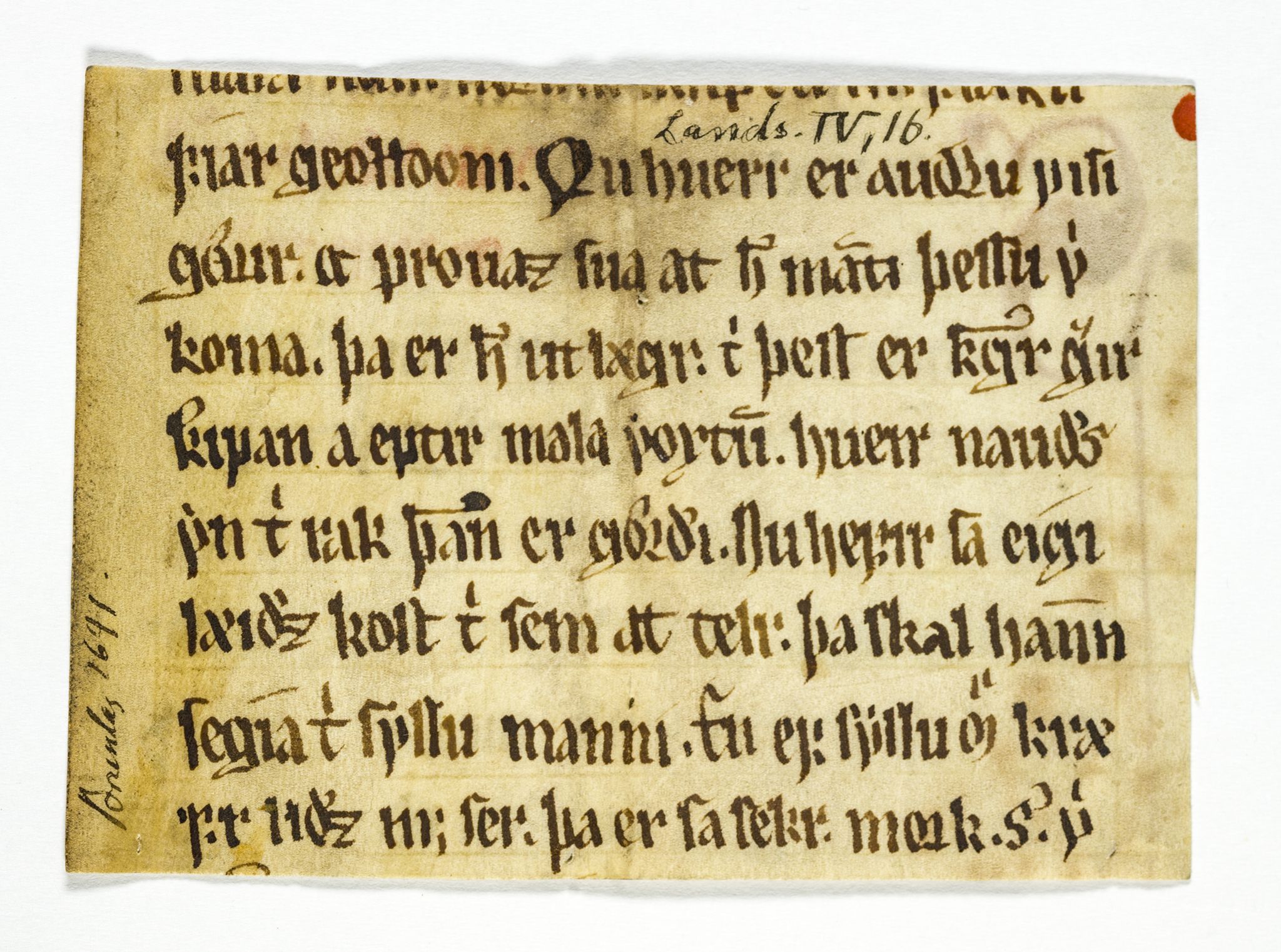 Riksarkivets diplomsamling, AV/RA-EA-5965/F26/L0003: Norrøne membranfragmenter bestand 11-30, 1100-1536, s. 94