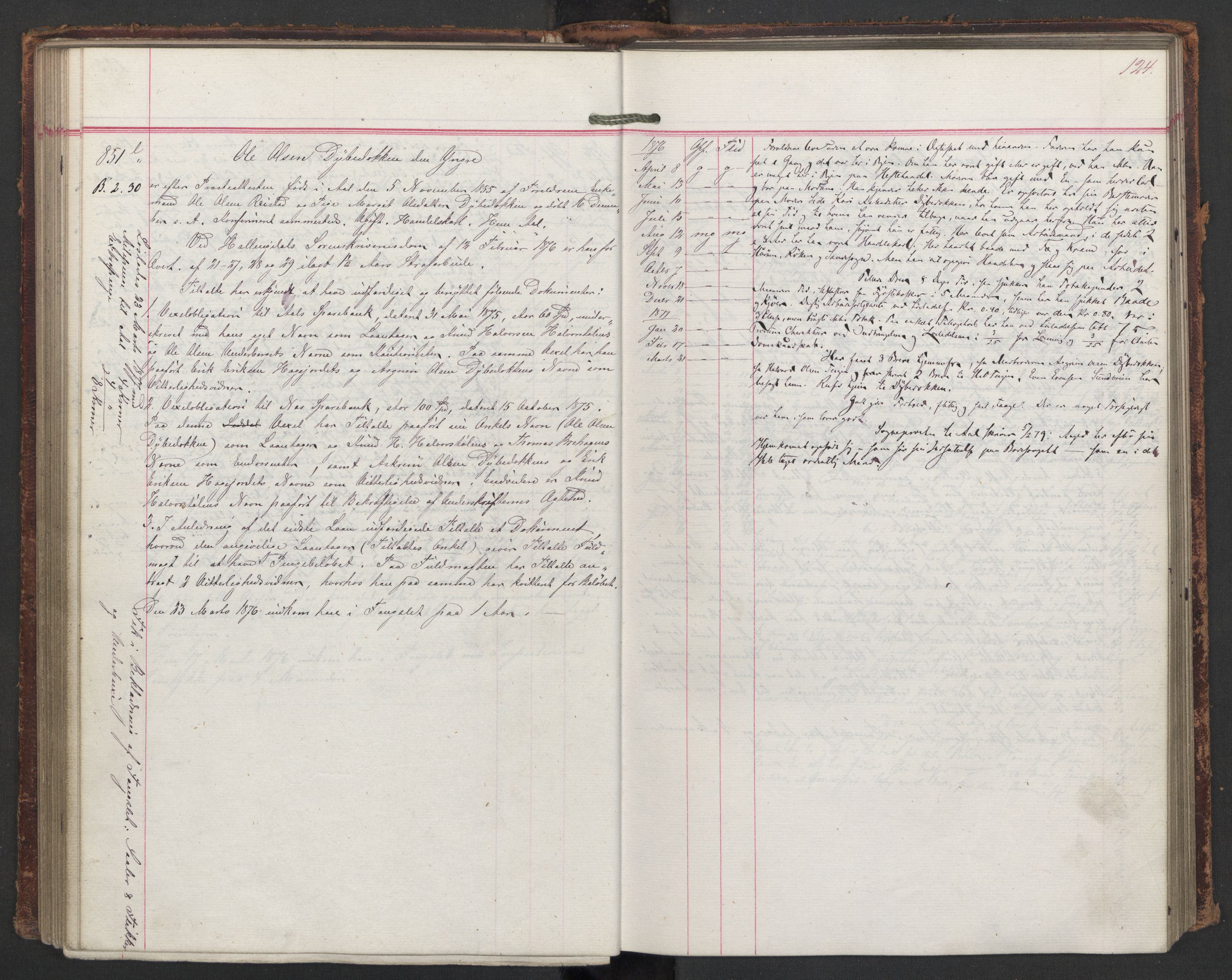 Botsfengslet, AV/RA-S-1539/D/Db/Dbb/L0016: 728e - 20f, 1875-1877, s. 124