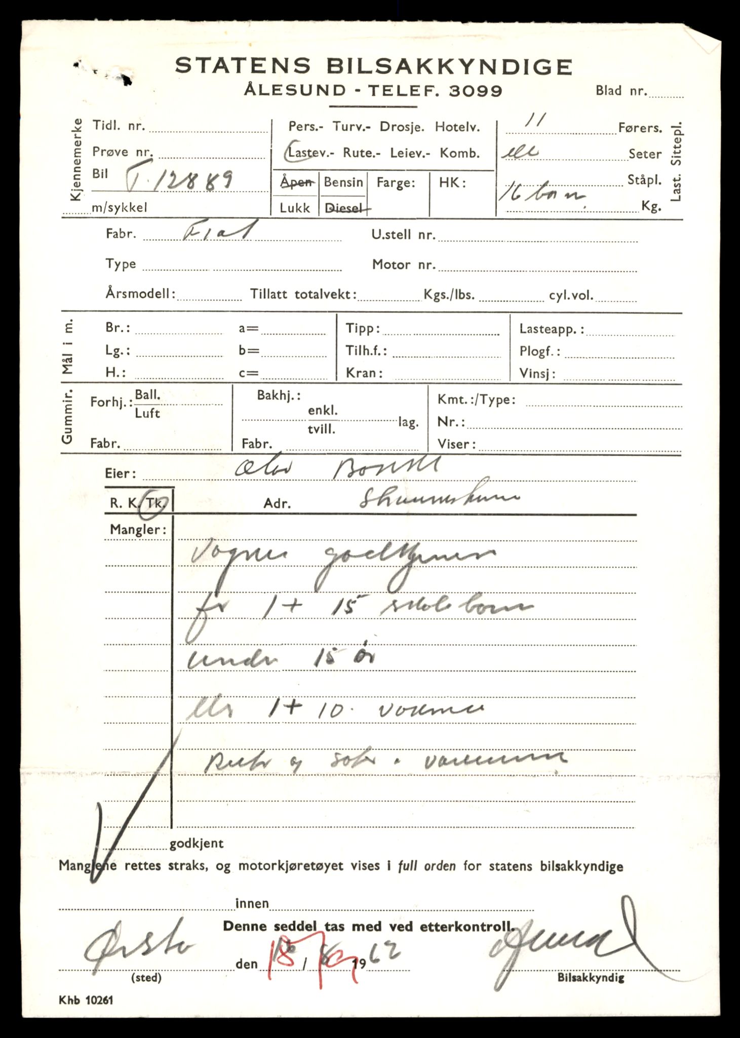 Møre og Romsdal vegkontor - Ålesund trafikkstasjon, AV/SAT-A-4099/F/Fe/L0036: Registreringskort for kjøretøy T 12831 - T 13030, 1927-1998, s. 999