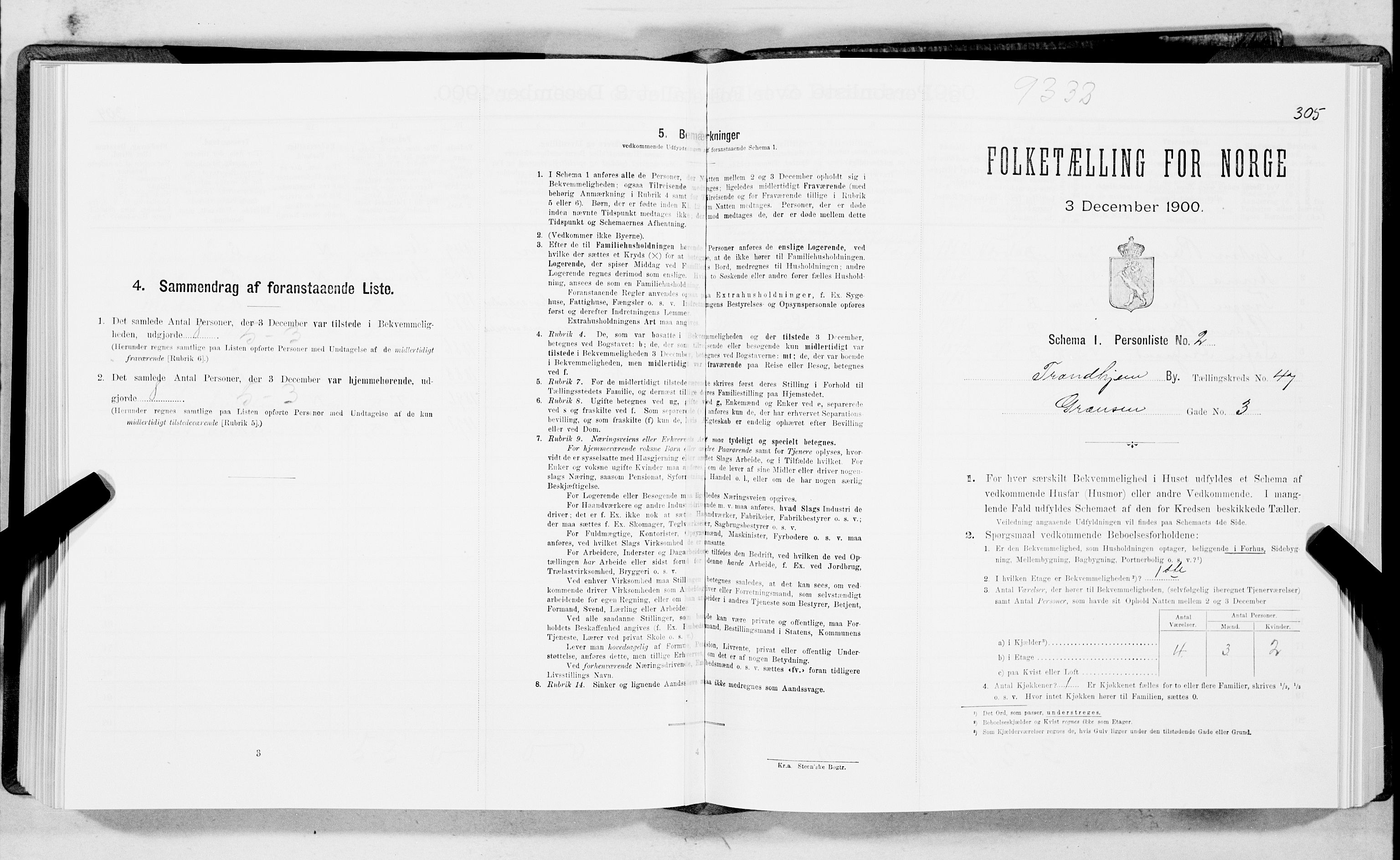 SAT, Folketelling 1900 for 1601 Trondheim kjøpstad, 1900, s. 7608