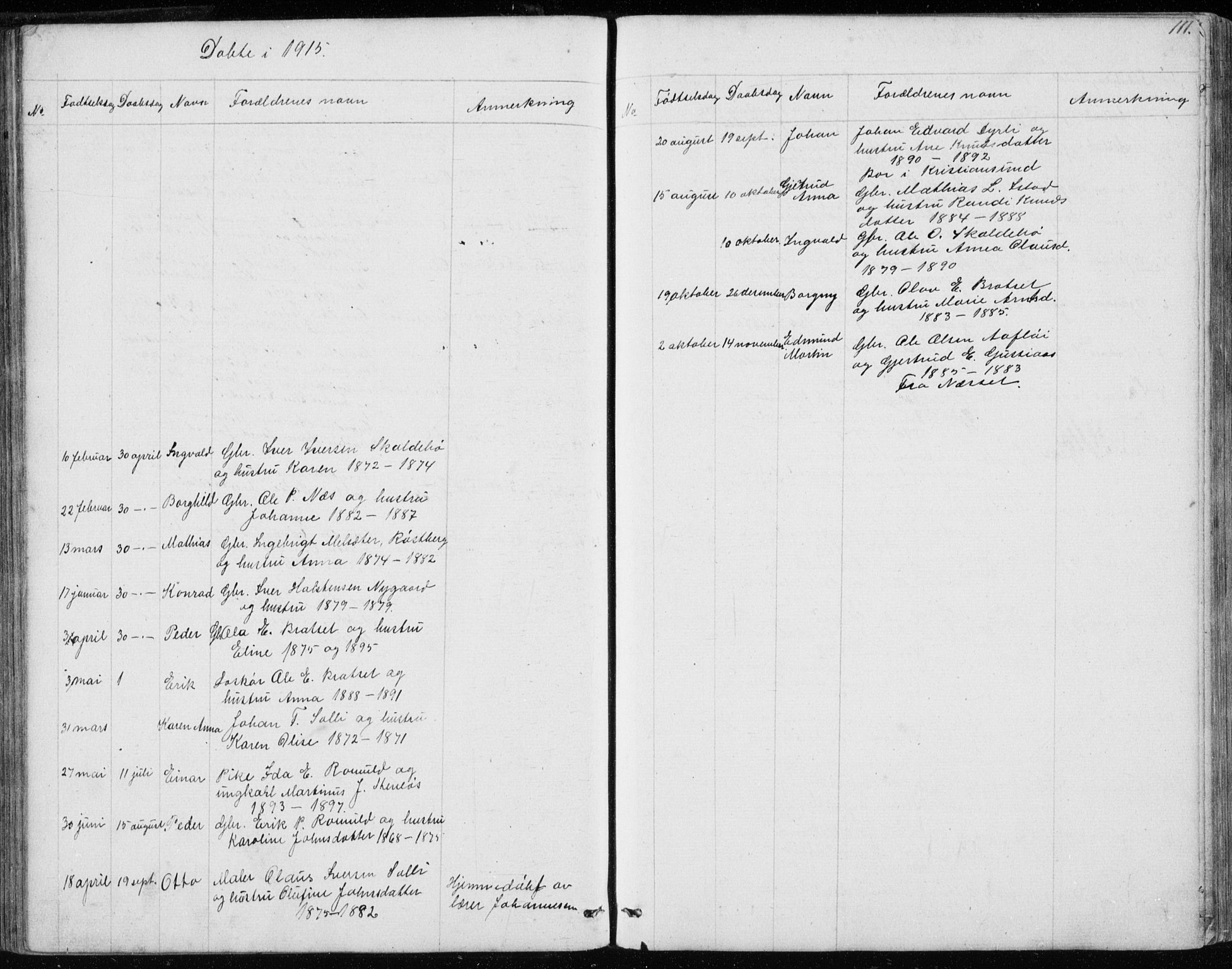 Ministerialprotokoller, klokkerbøker og fødselsregistre - Møre og Romsdal, SAT/A-1454/557/L0684: Klokkerbok nr. 557C02, 1863-1944, s. 111