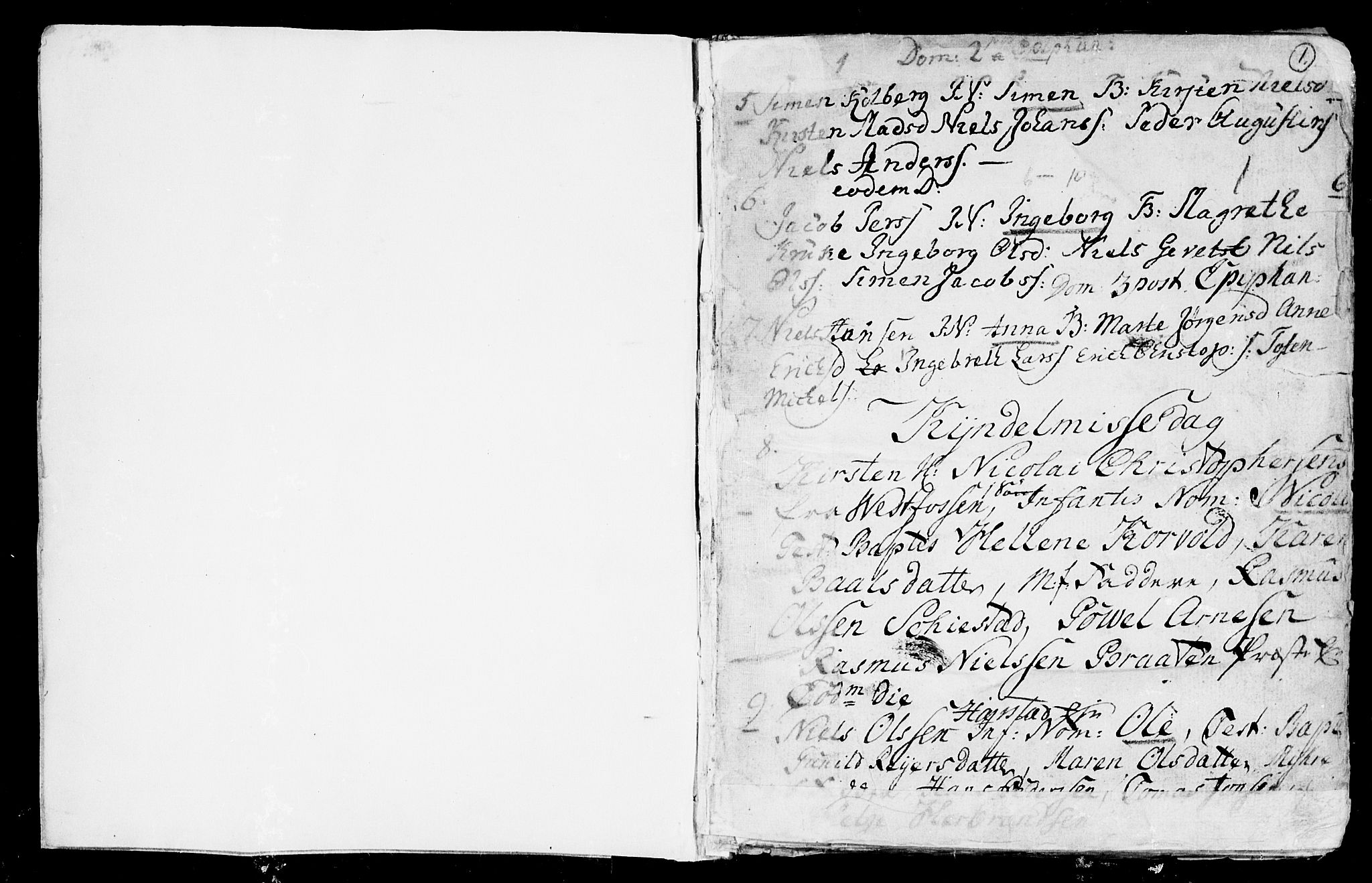 Eiker kirkebøker, AV/SAKO-A-4/F/Fa/L0003: Ministerialbok nr. I 3, 1724-1753, s. 1a