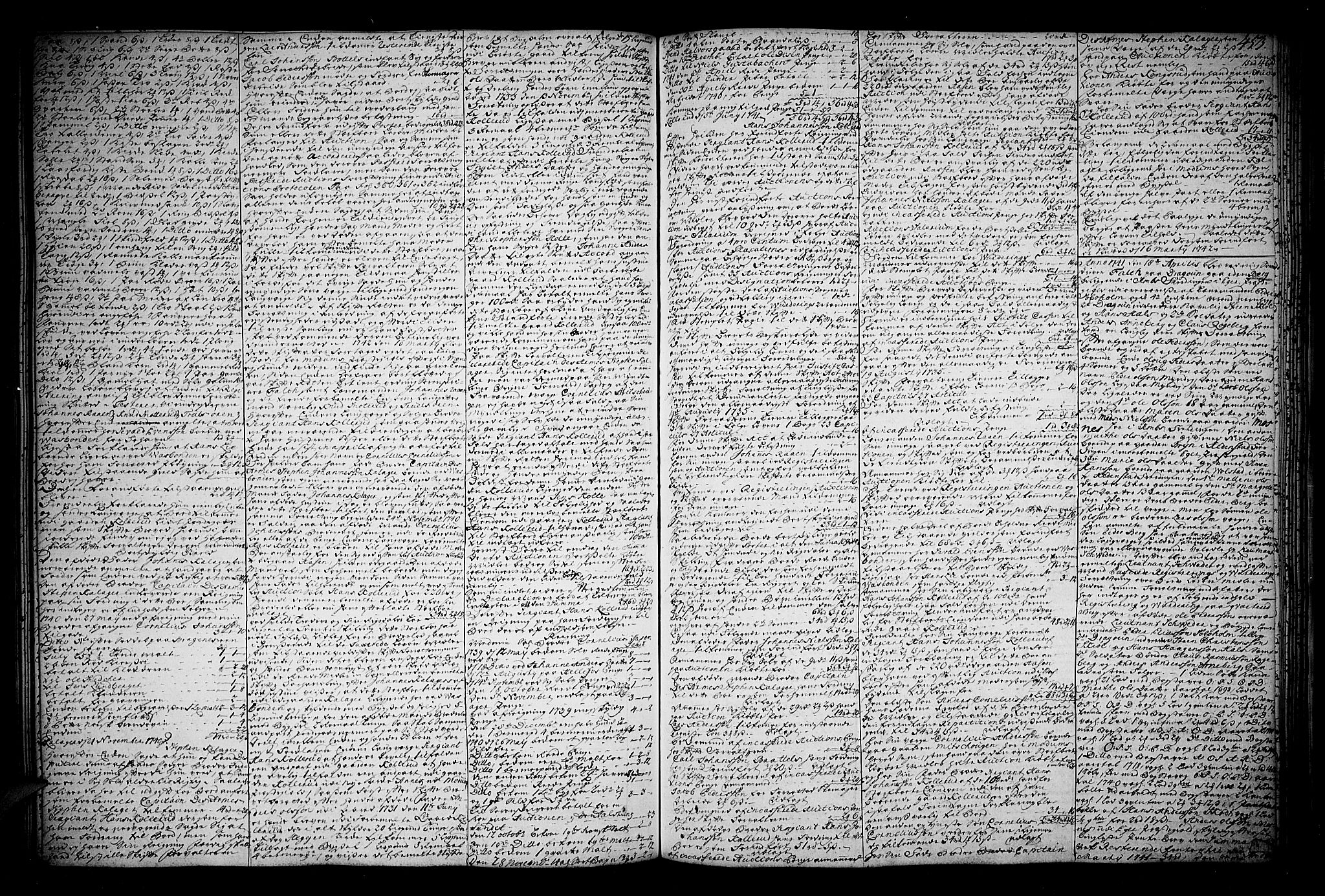 Eiker, Modum og Sigdal sorenskriveri, SAKO/A-123/H/Hb/Hba/L0008c: Skifteprotokoll, 1741-1743, s. 452b-453a