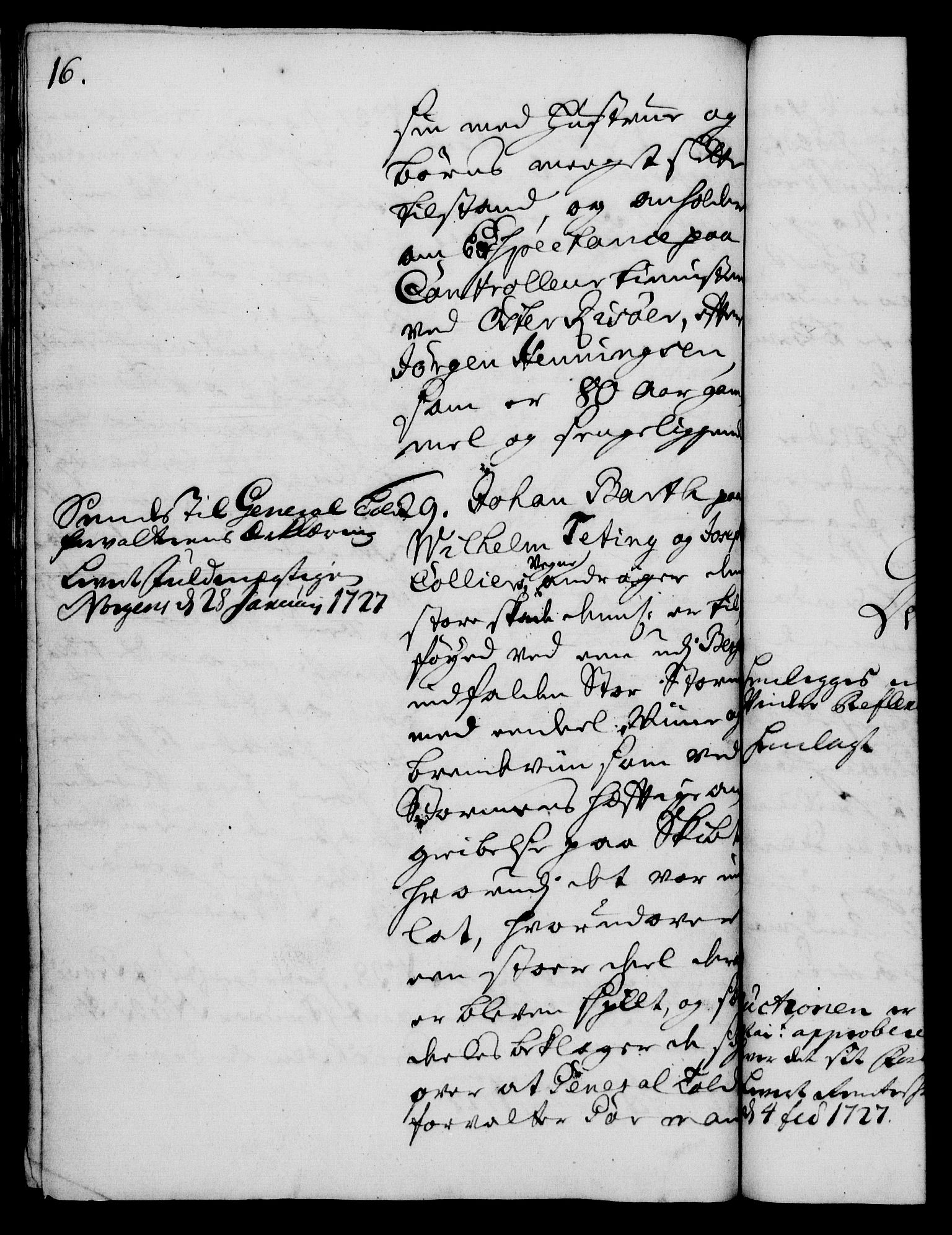 Rentekammeret, Kammerkanselliet, RA/EA-3111/G/Gh/Gha/L0009: Norsk ekstraktmemorialprotokoll (merket RK 53.54), 1726-1728, s. 16